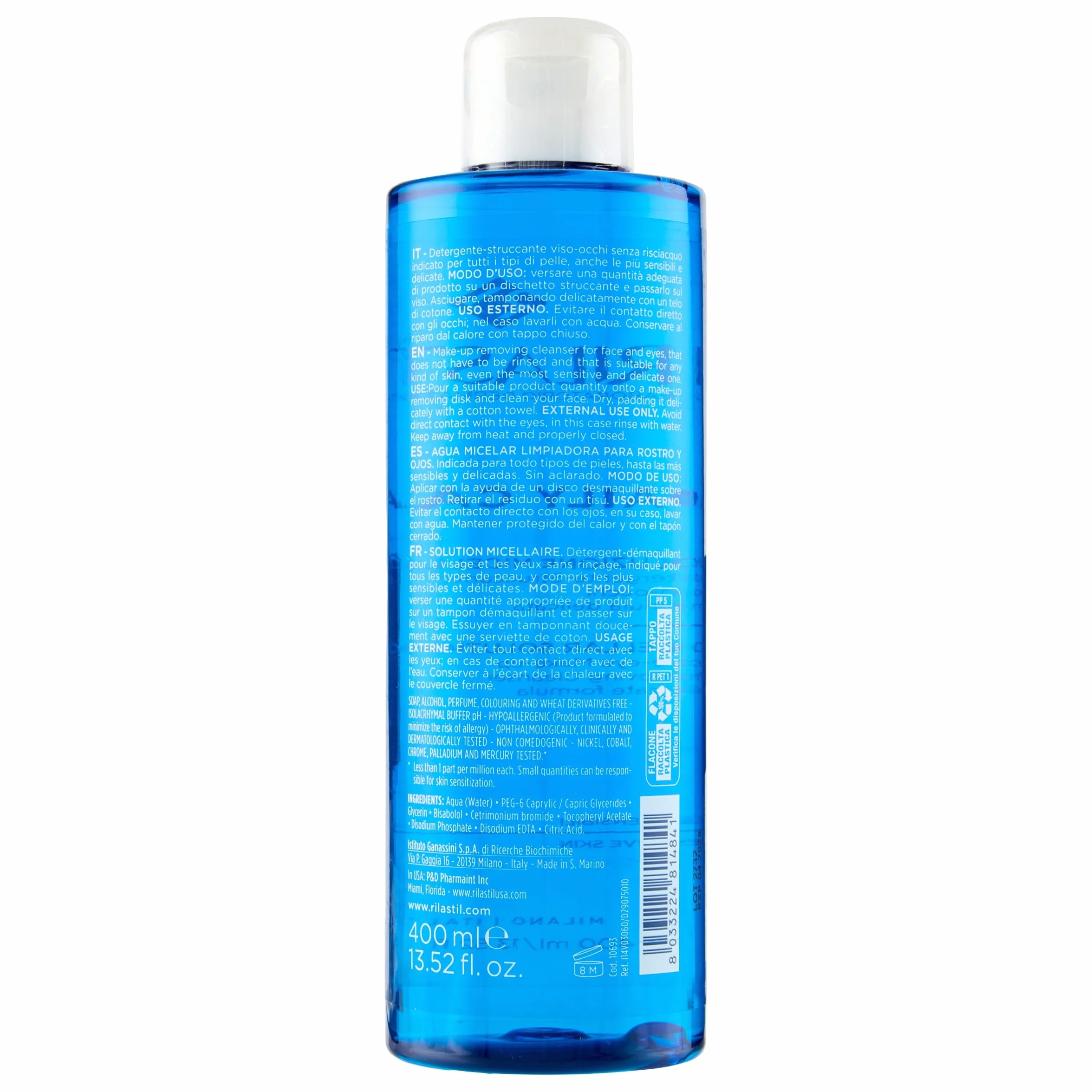 Rilastil Solucion Micelar Desmaquillante 400 ml para Pieles Sensibles
