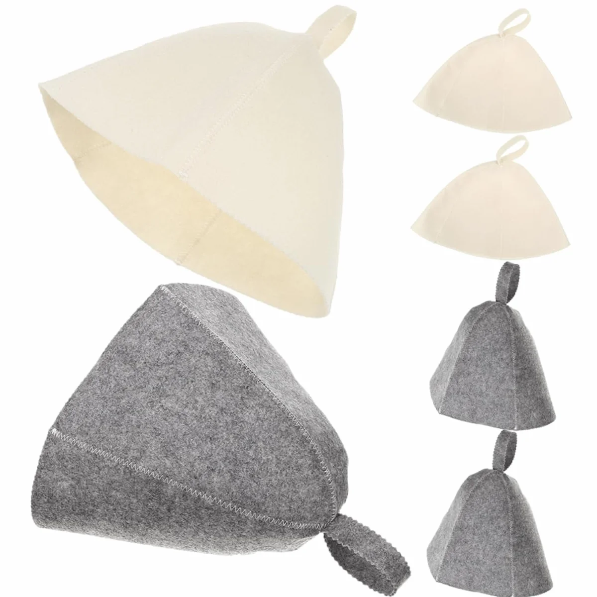 Sosoport 24piezas Gorro De Sauna De Fieltro Reutilizables Sombreros Transpirables para Baño Diseño Cómodo para Mujeres Cabello para Ducha y Actividades Al Aire