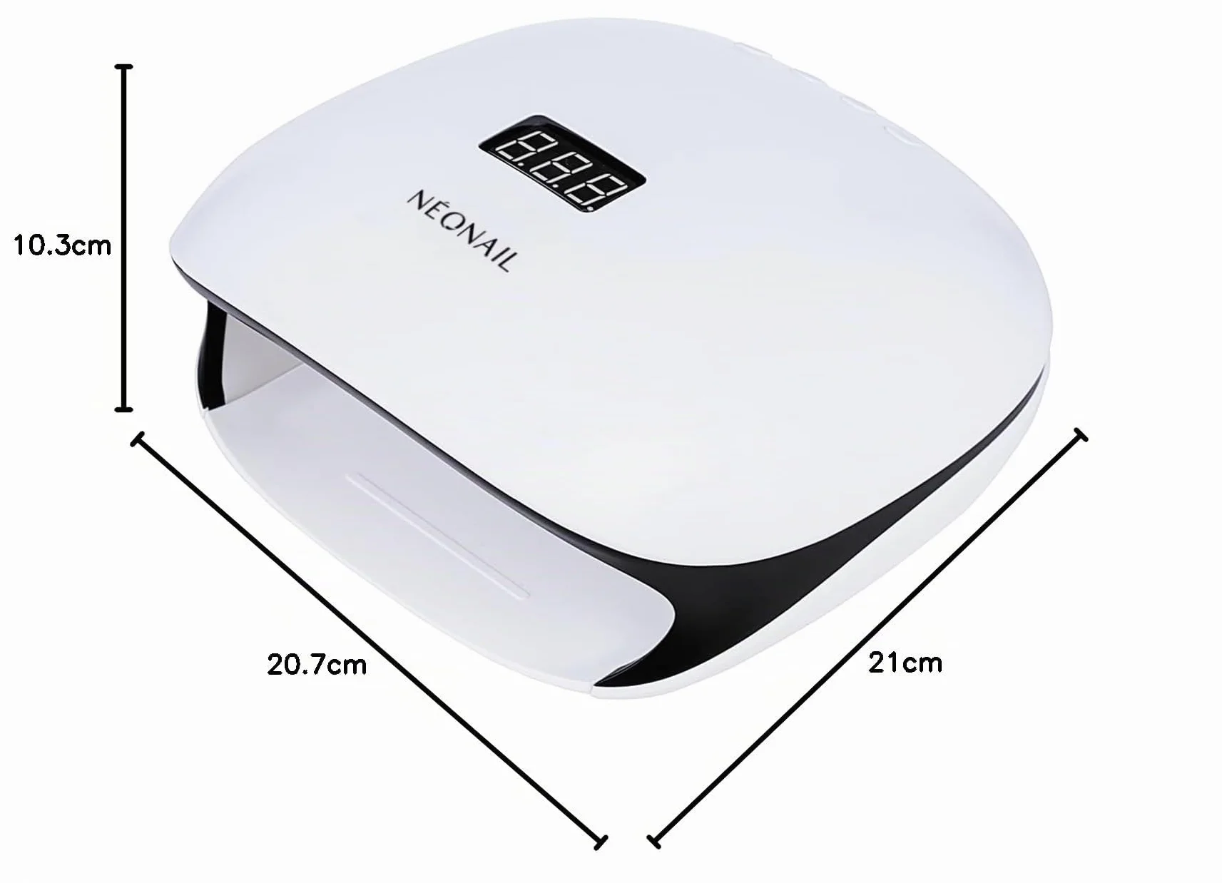 NÉONAIL Lámpara Secadora UV Uñas - Lámpara Uñas Semipermanentes - LED 36W/48 LCD Display - Lámpara UV LED Uñas con Temporizadores 10/30/60/99s/Low heat mode/Double power