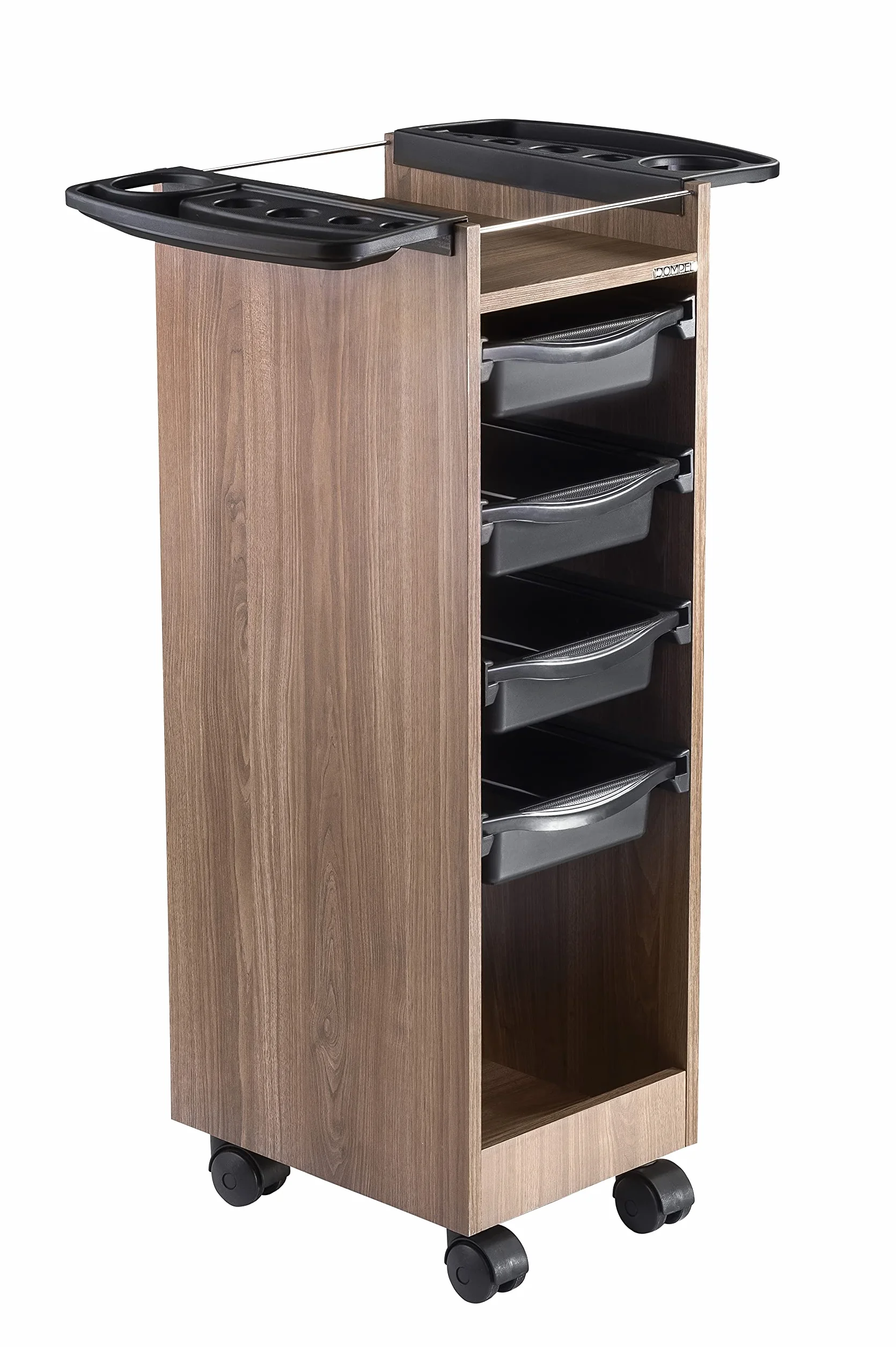DOMPEL Carro de Mantenimiento Profesional Roma 4 Cajones con Ruedas - Marron Madera