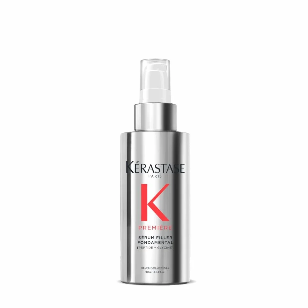 Kérastase, Première, Sérum reparador, Antiencrespamiento y protector térmico, Para cabello dañado, Sérum Réparateur Fondamental, 90 ml
