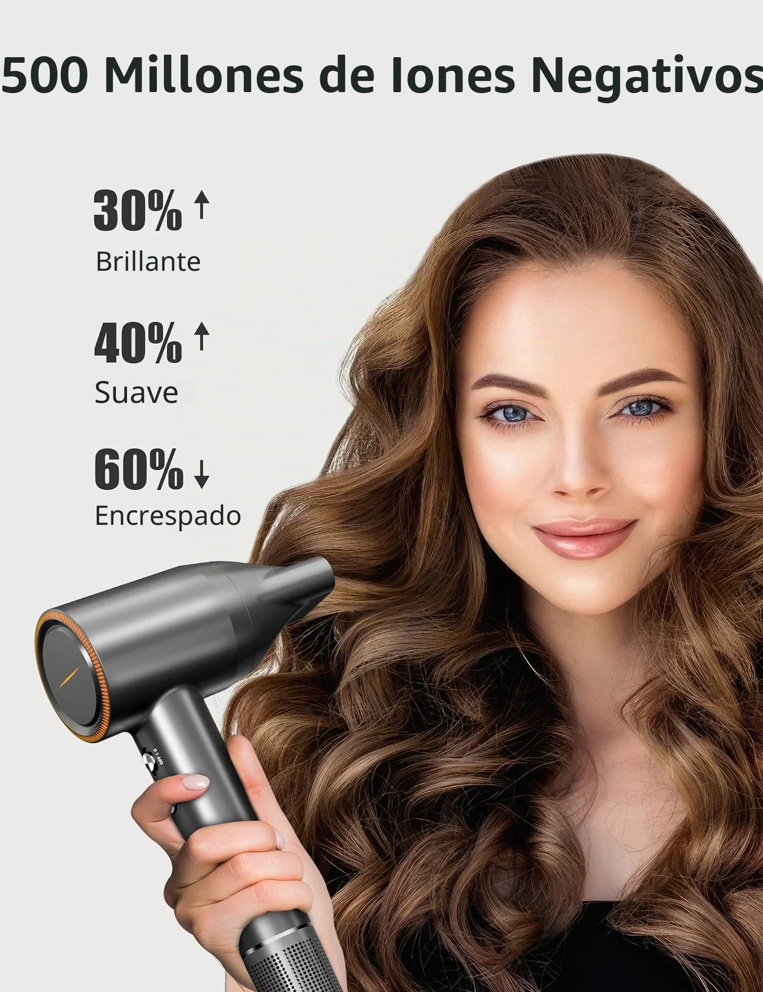 Secador Pelo, con 11.0000 RPM Motor Sin Escobillas para Secado Rápido, 200 Millones Profesional Ionico secador de pelo, Bajo Ruido Secador Pelo para Viaje en Casa, Negro
