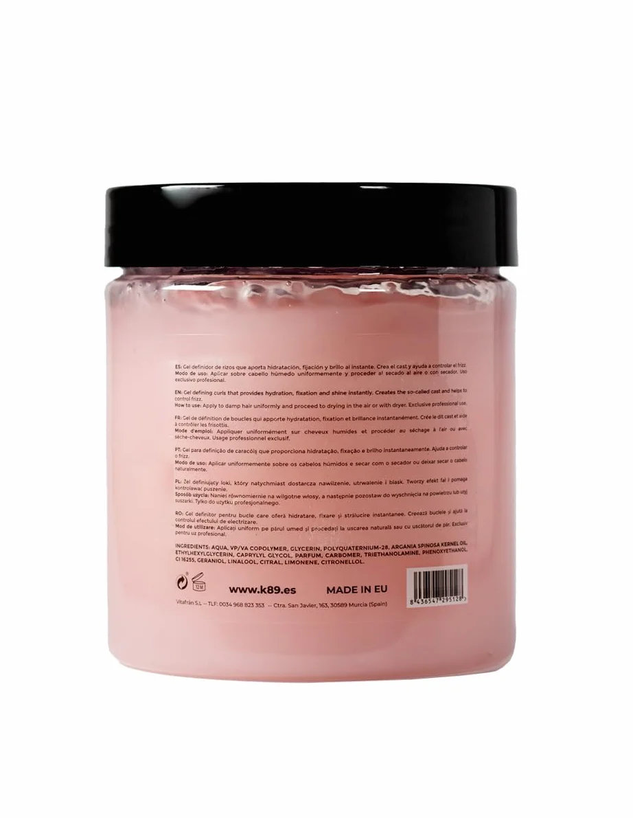 Curly Hair Curl Gel 500ml - Definidor de Rizos, Alta Fijación, Anti-Frizz