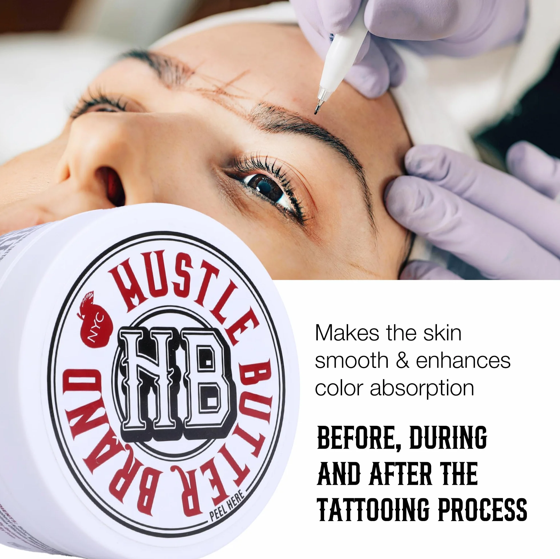 TATTOO HUSTLE BUTTER DELUXE ORIGINAL – 2x150ml crema vegana para el cuidado del tatuaje con ingredientes naturales como mango, papaya y manteca de karité, favorece la curación, reduce rojeces