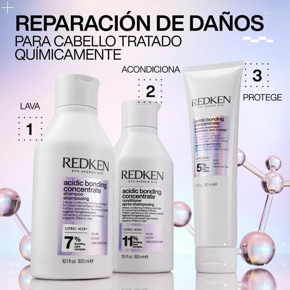 Redken Acidic Bonding Concentrate Champú Sin Sulfatos para Fortalecer todo tipo de Cabellos