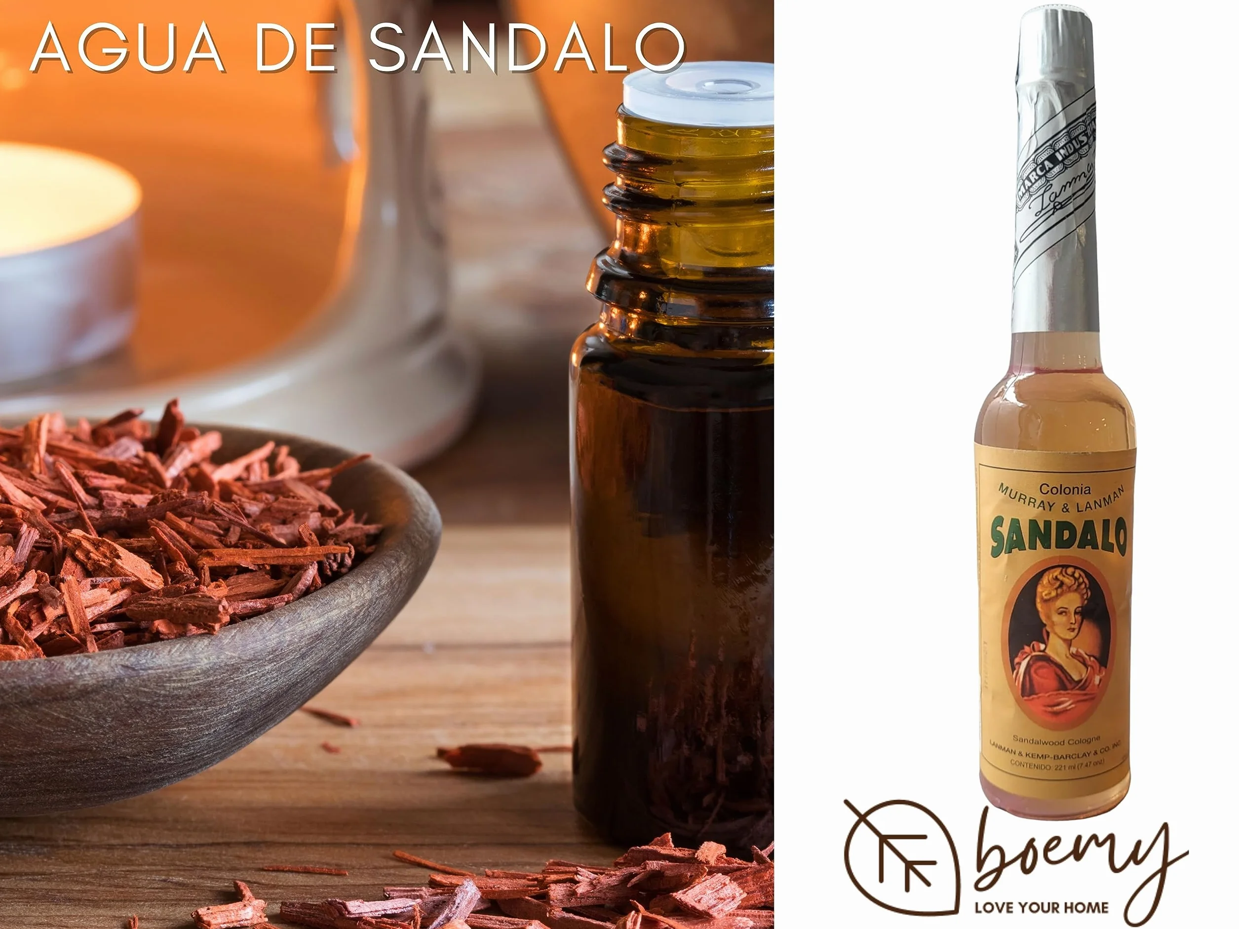 BOEMY Set de Fragancias Sándalo y Florida 221 ml 270 ml