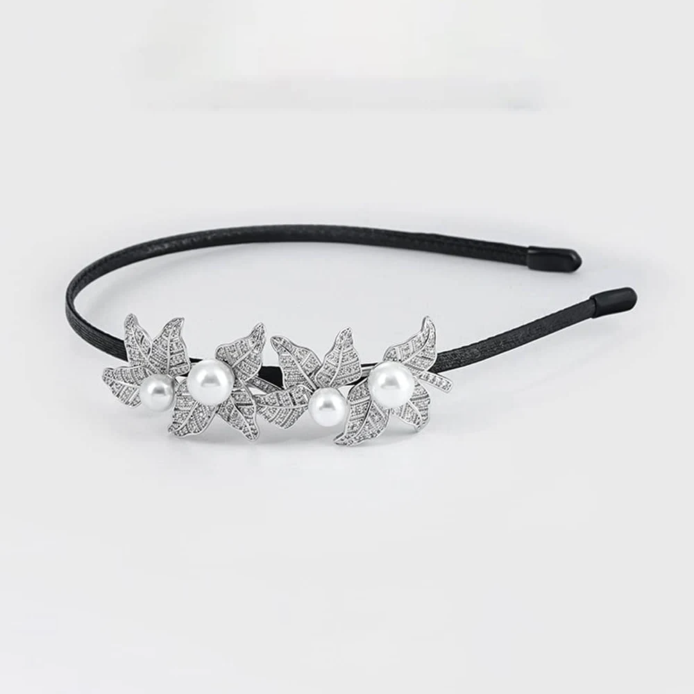 Bobinas Para El Cabello Con Cola De Caballo Gomas Damas de temperamento soplan pelo con peinado de perlas de cristal con peinado de pelo de ratán for cumpleaños Bobinas para el cabello con cola de cab