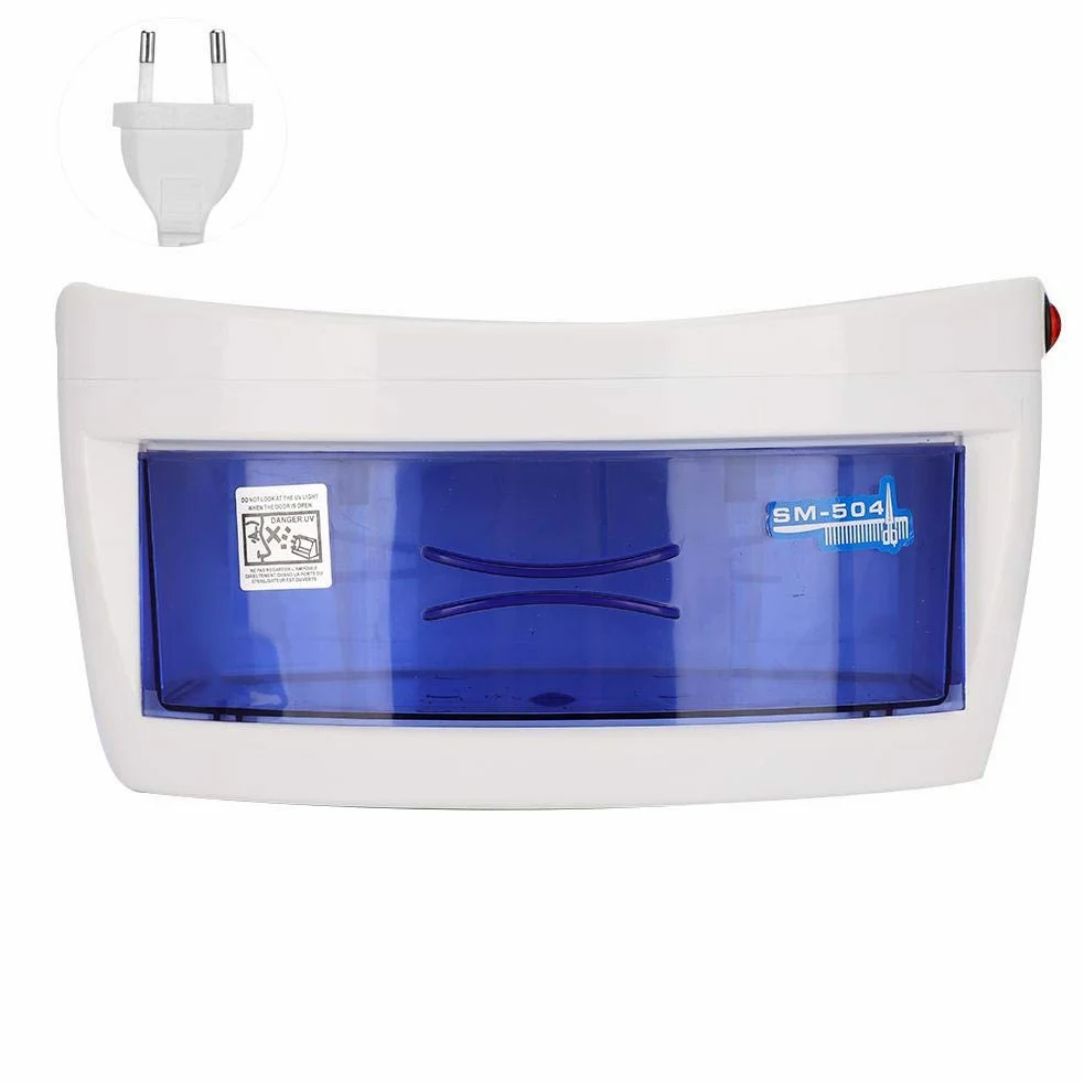 Armario de desinfección, portátil, caja de desinfección de 6 W, apagado inteligente, esterilizador para manicura, herramientas de tatuaje, herramientas de maquillaje, herramientas de