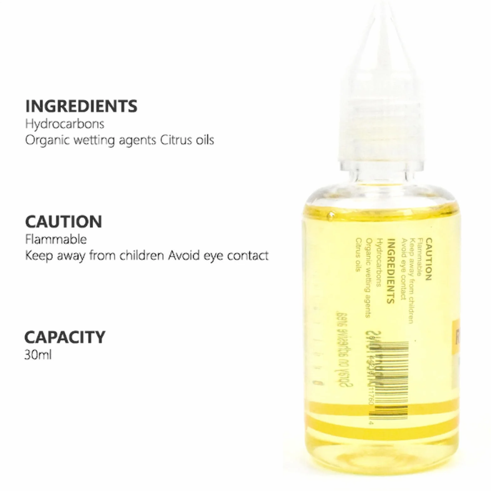 Removedor de Pegamento para Extensiones de Cabello 30 ml Disolvente de Adhesivo a base de Cítricos