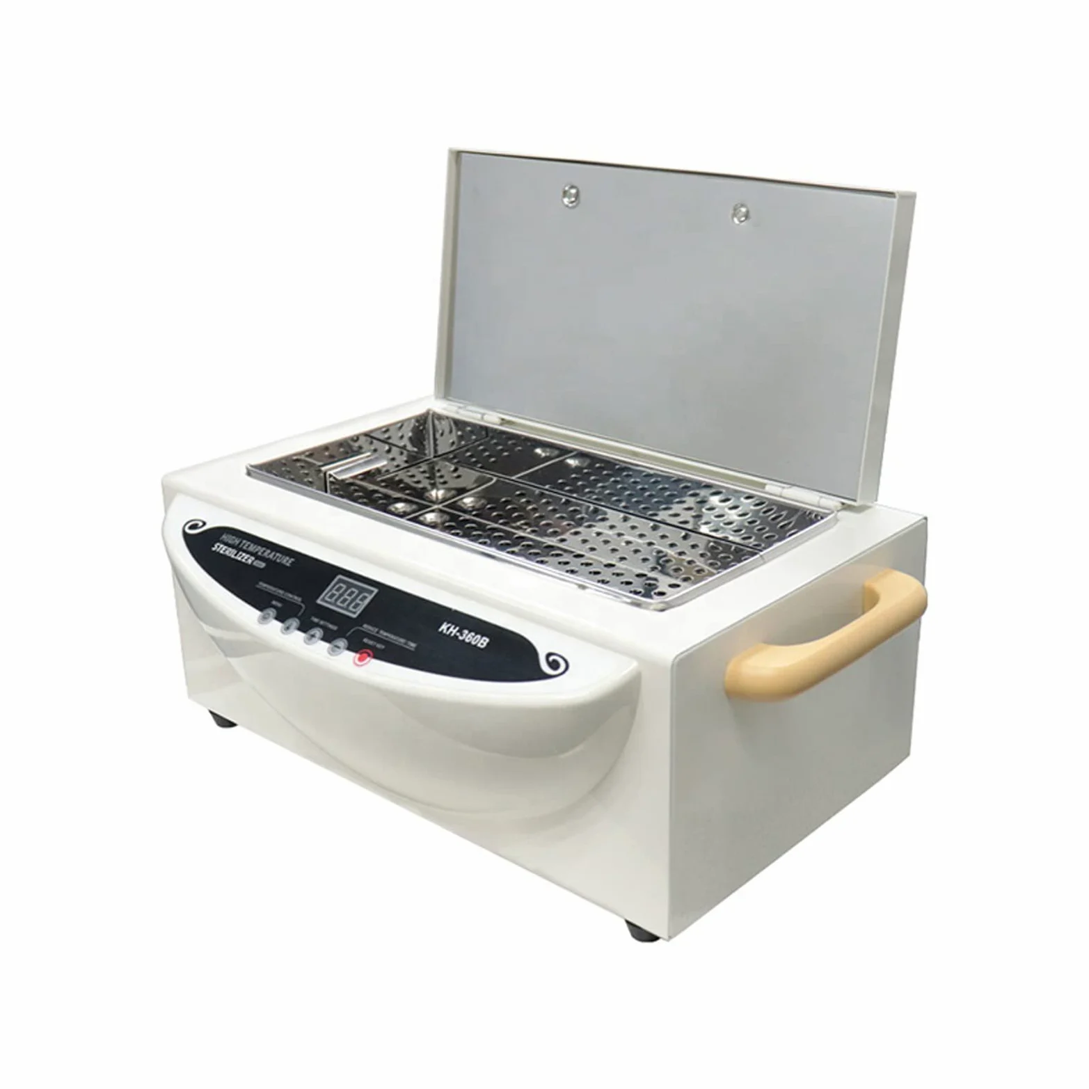 Esterilizador Manicura, Esterilizador de Alta Temperatura, Máquina de Desinfección de Uñas con Desmontable Tanque de Acero Inoxidable para Herramientas Dentales y Manicura Belleza