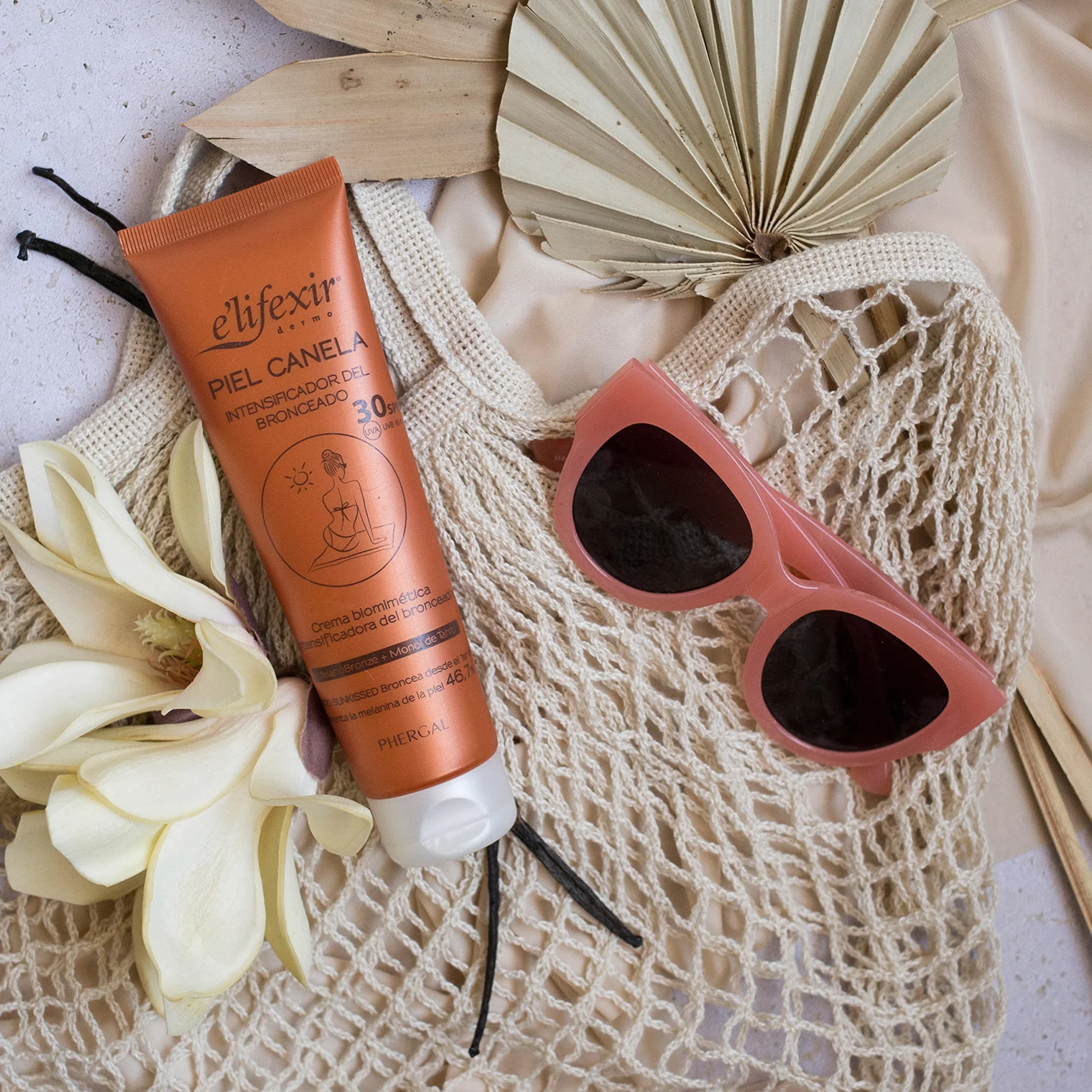 Elifexir | Cacao Sense + Nocturslim + Piel Canela + Regalo | Exfoliante Corporal + Quemagrasas Nocturno + Acelerador del Bronceado + Bolsa | 200ml + 200ml + 150ml