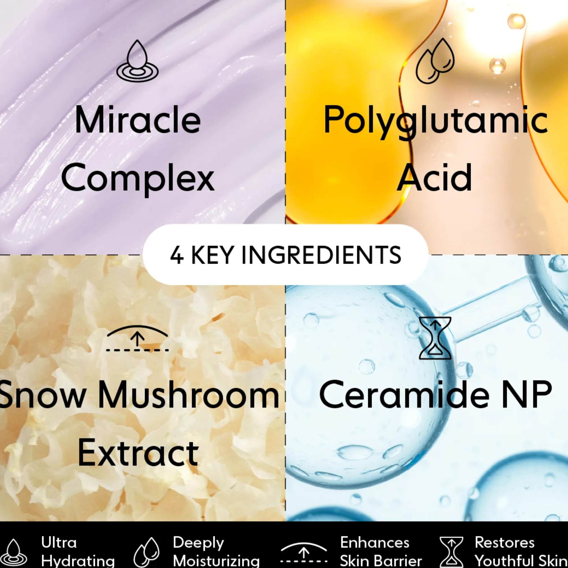 LOOPS - ¿Qué hace? Remoje tu piel con humedad al más alto nivel con Dew Cloud, nuestra mascarilla facial maravillosamente hidratante y rejuvenecedora. Formulada con nuestro Miracle