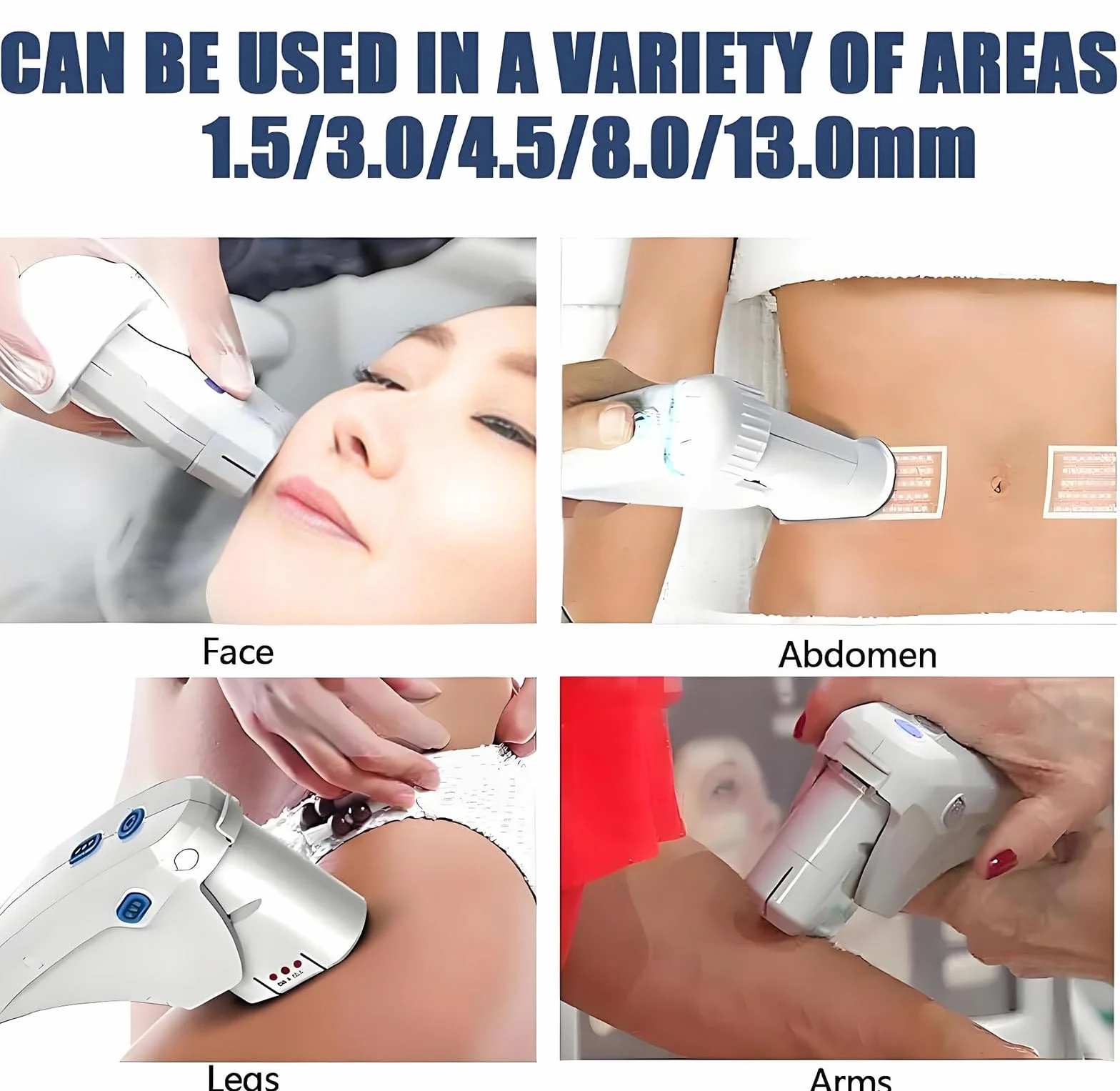 Profesional Dispositivo Hifu 7d 5 Profundidades Ajustables (1,5-13 Mm) Para Lifting Facial Y Corporal Antienvejecimiento