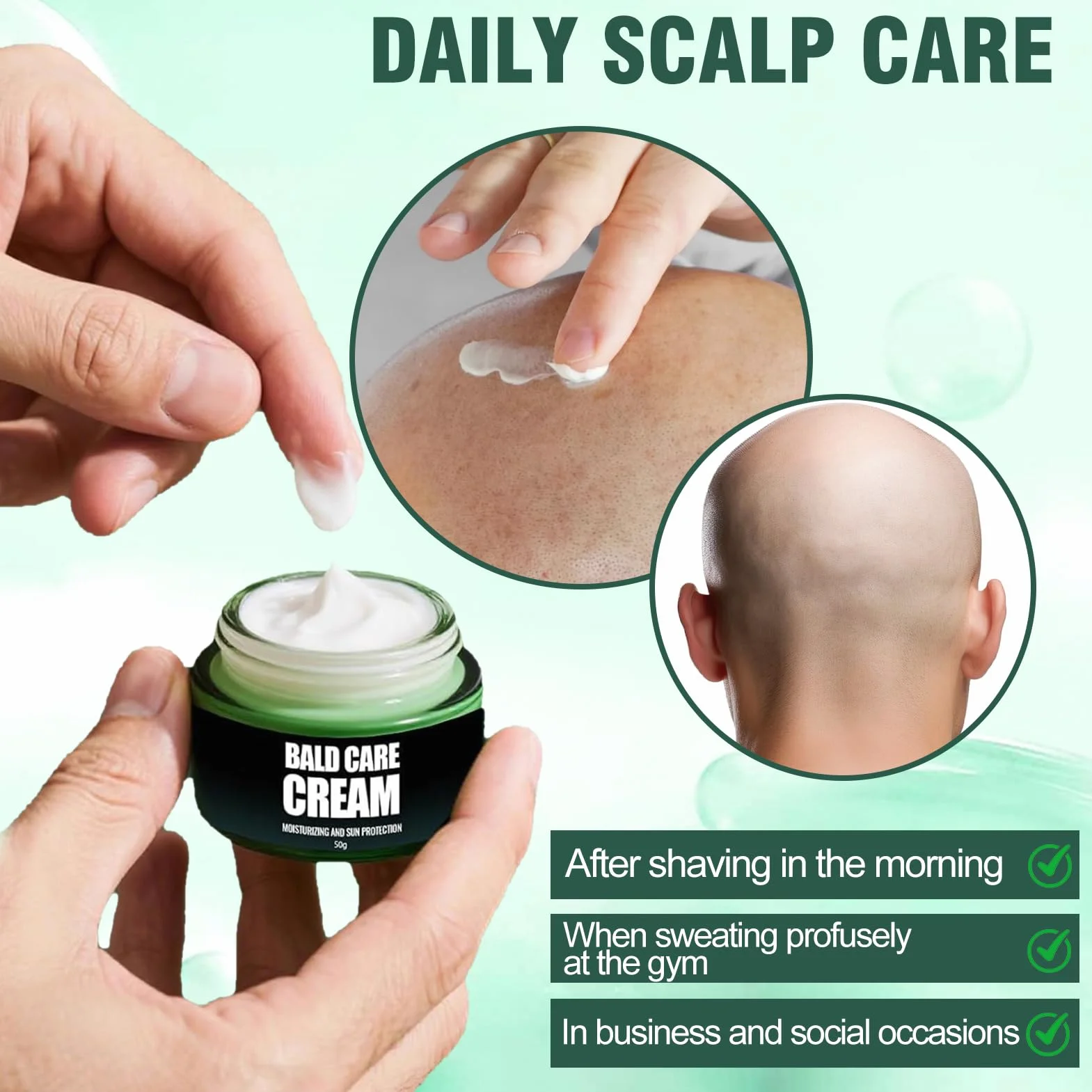 Crema Post Depilacion Protector Cuero Cabelludo Cuidado Calvicie Calma Alivia Piel Dañada Hidratante Nutritiva