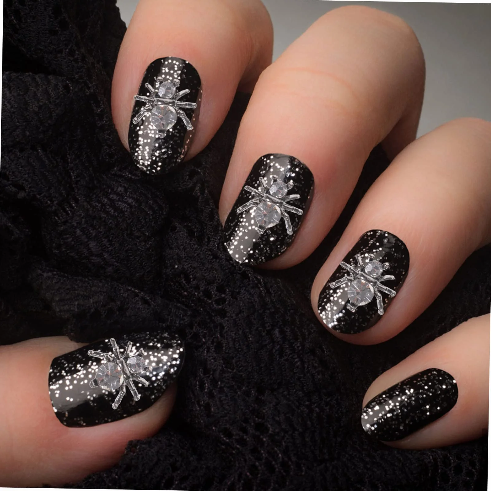 Healeved 500piezas Adornos De Uñas De Metálicos Para Decoración De Manicura Joyas De Uñas Para Halloween y