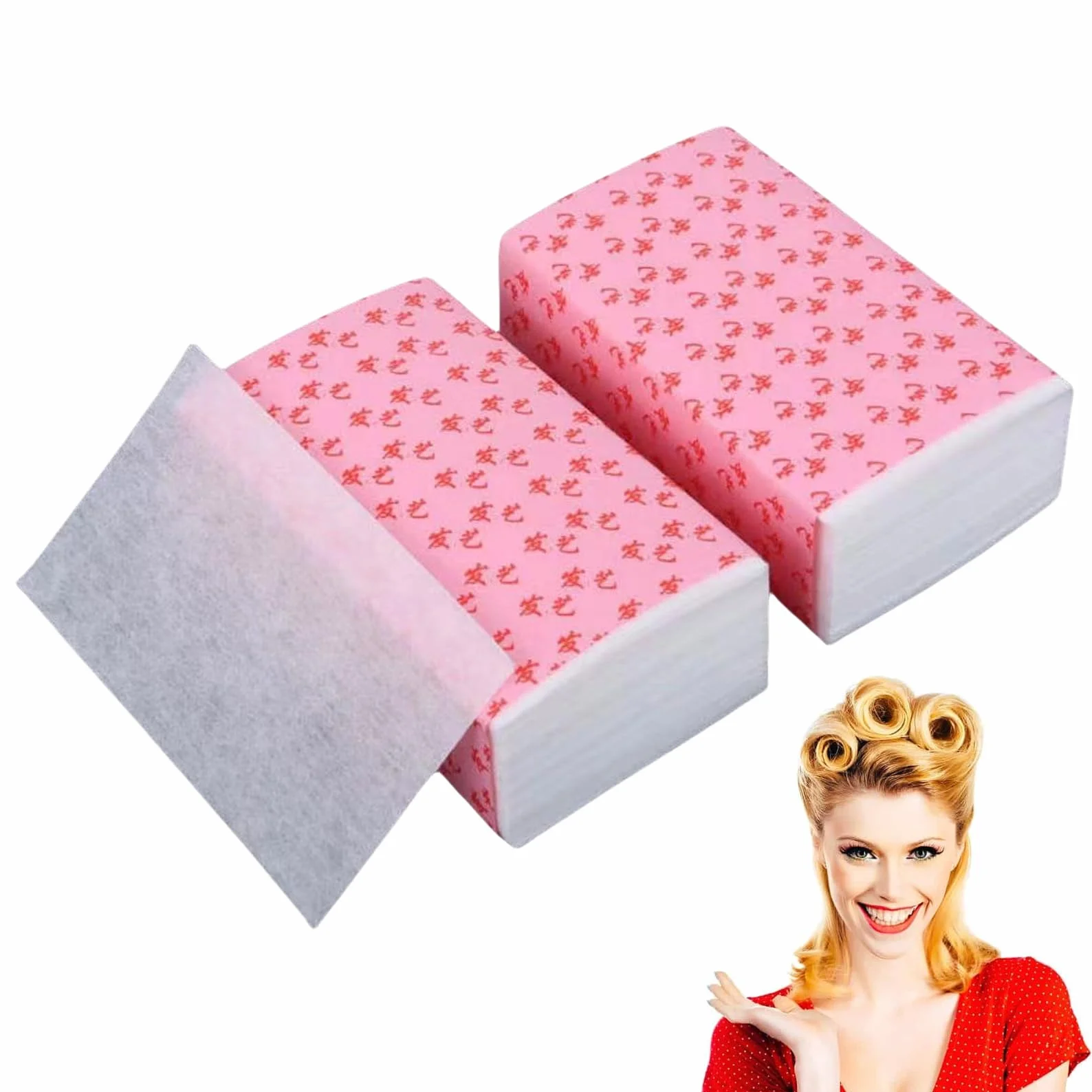 Papel Permanente Desechable 200 Unidades para Peluquería Frío y Calor