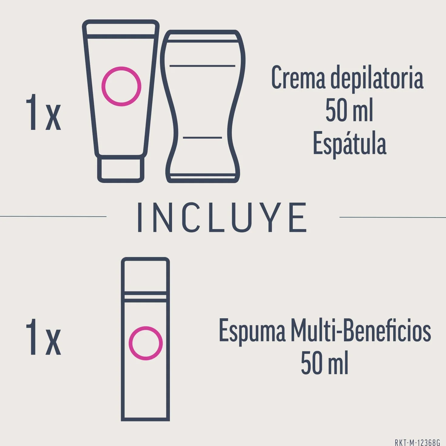 Veet Expert Kit Depilación Zonas Íntimas Crema Depilatoria Mujer 50ml Espuma Multi-Beneficios 50ml