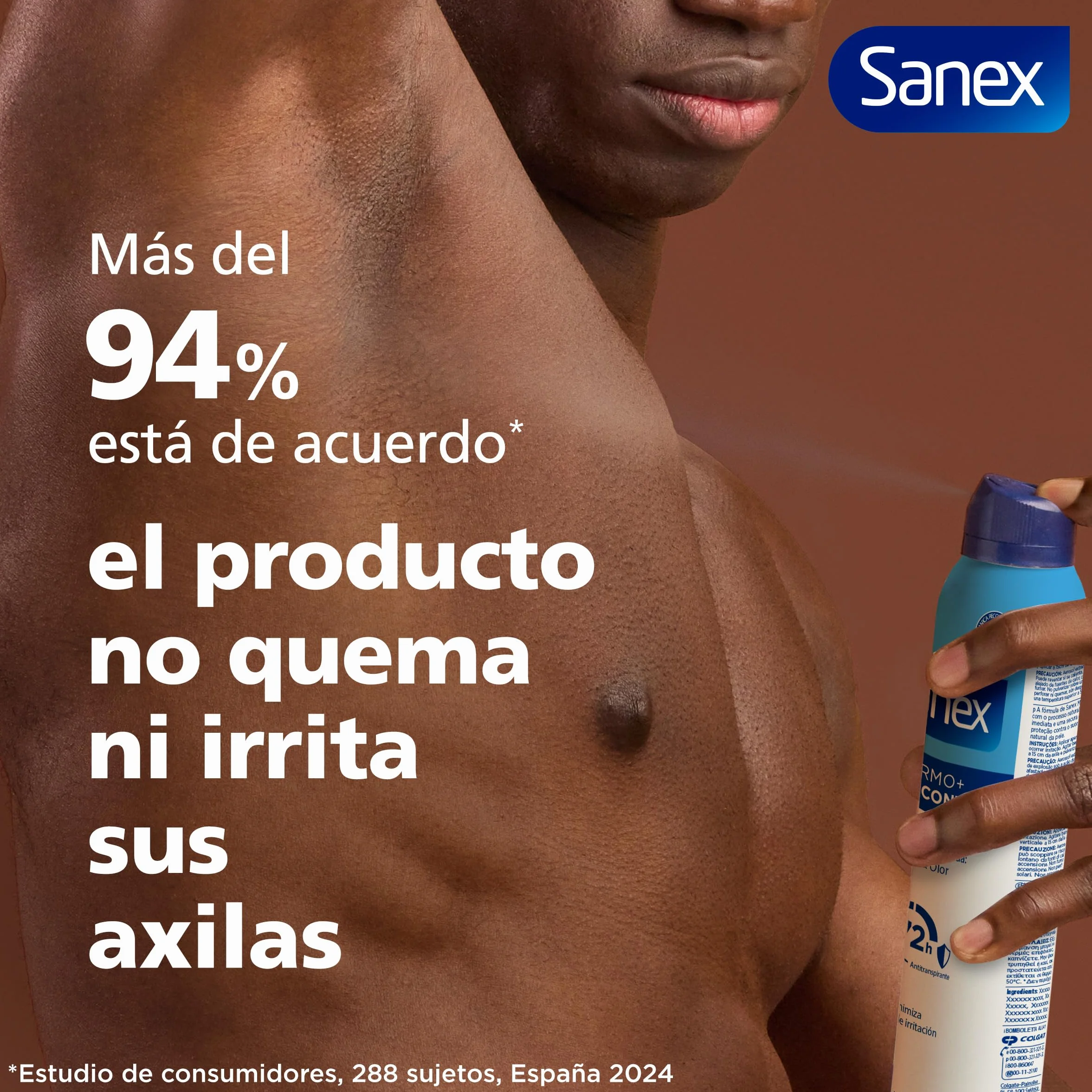 Sanex Dermo Extra Control Desodorante Spray 200 ml Pack 6 Uds con Óxido de Zinc Antibacteriano 72H Protección