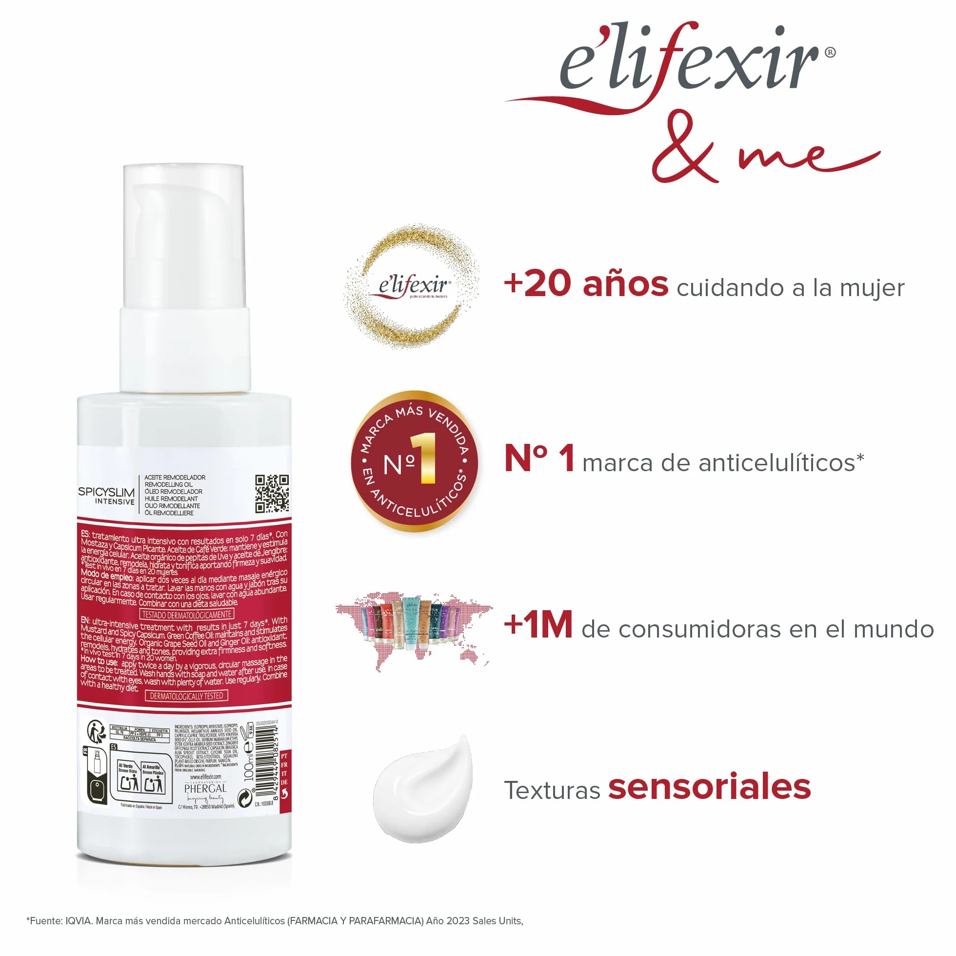Elifexir Aceite Seco Spicyslim Quemagrasas 100 ml
