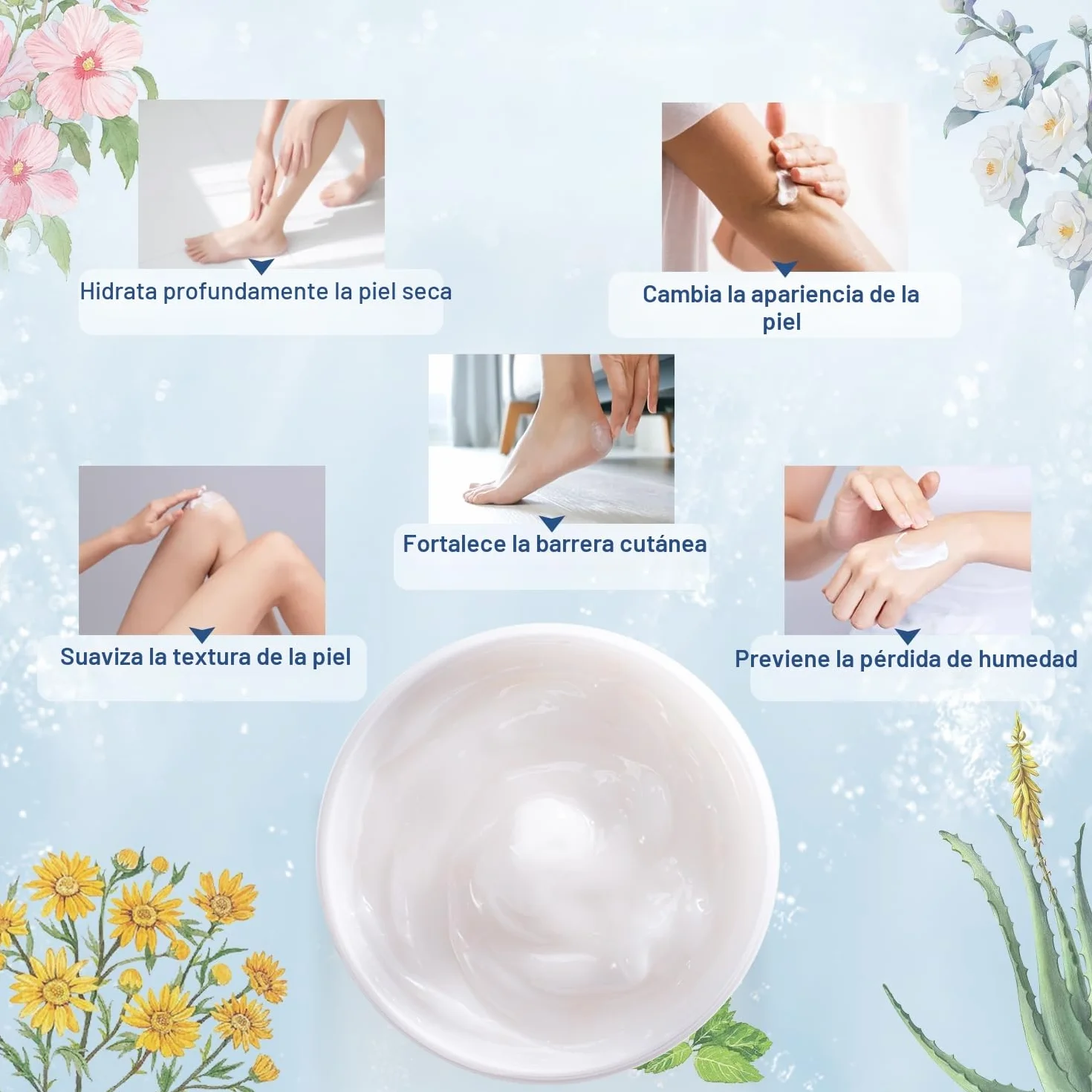 OUKEYA Crema Urea 42% Ácido Salicílico 2% Tratamiento Intensivo Pies Manos Piel Agrietada