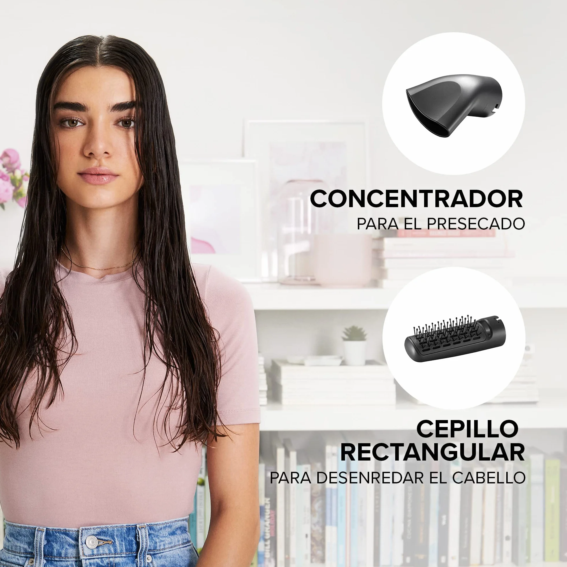 Bellissima Imetec My Pro GH18 1100 Cepillo moldeador de aire 1000 W cerámica 5 accesorios blanco