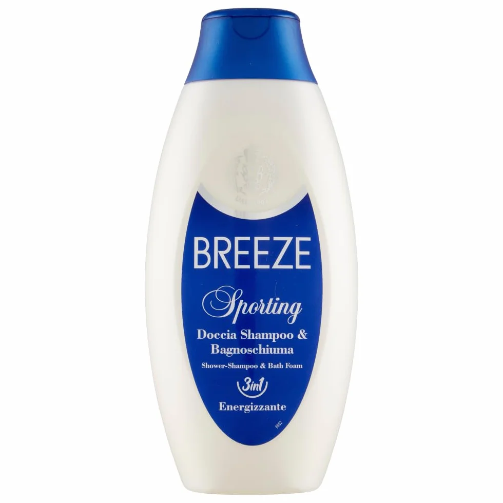 Breeze Sporting Testpaket,6 x desodorante spray 150 ml + 6 x champú de ducha y gel de ducha de 400 ml + llavero Beni Culinari gratis