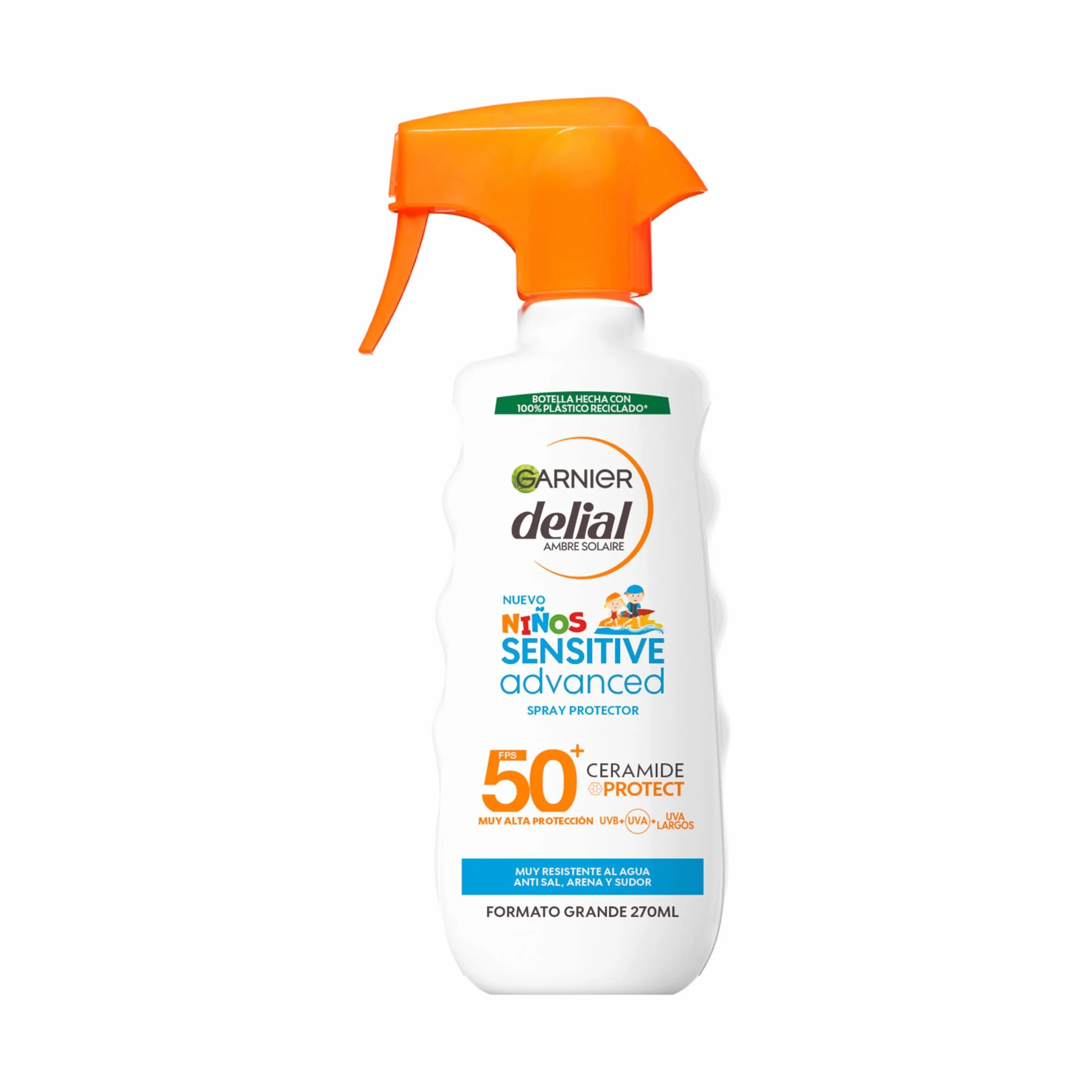 Garnier Delial Sensitive Advanced Kids Spray Protector FPS50+ Resistente al Agua 270ml