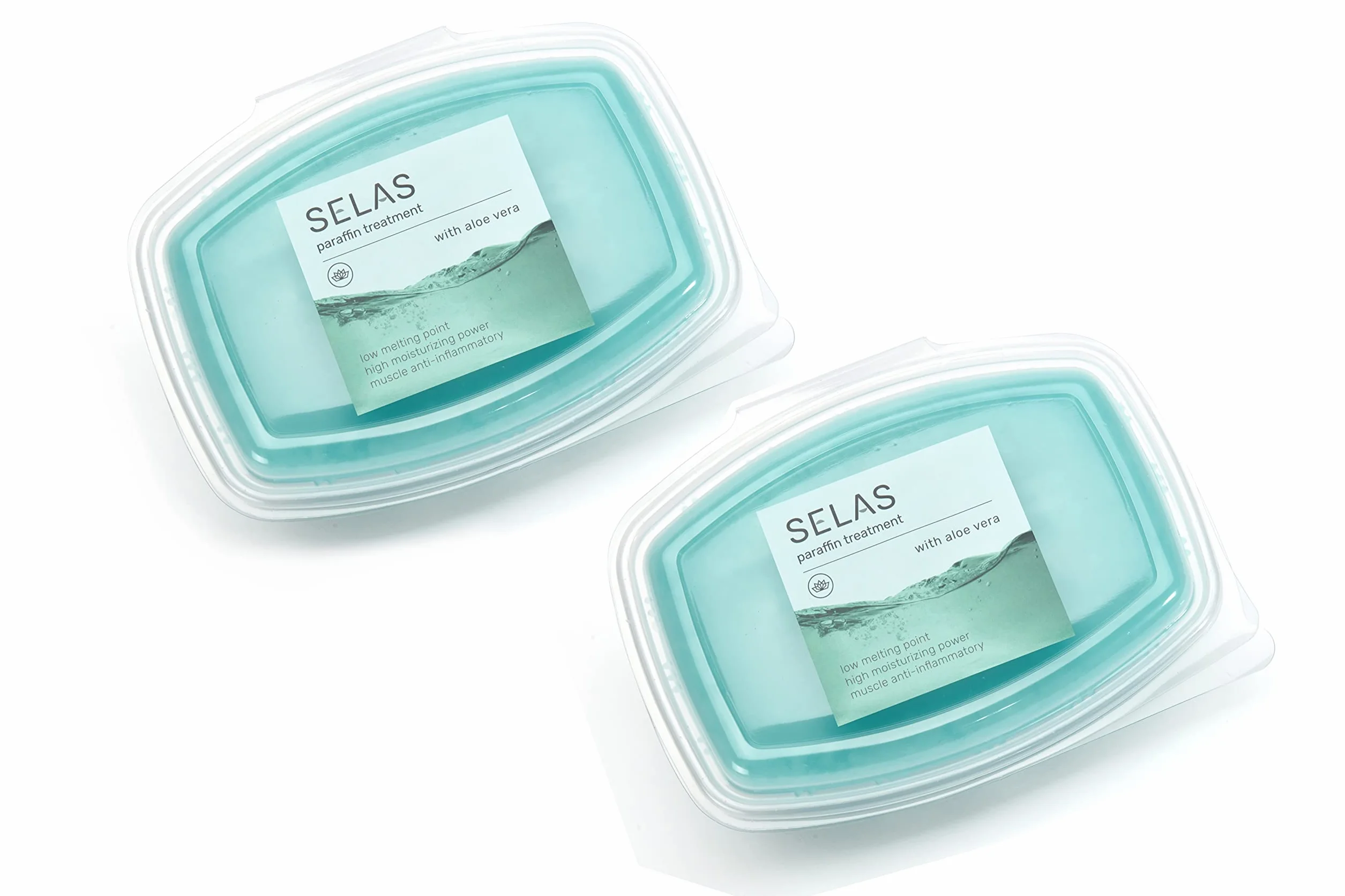 Parafina de Aloe Vera 2600ml 980g x 2 Unidades SELAS Para Tratamientos Terapéuticos y Estéticos