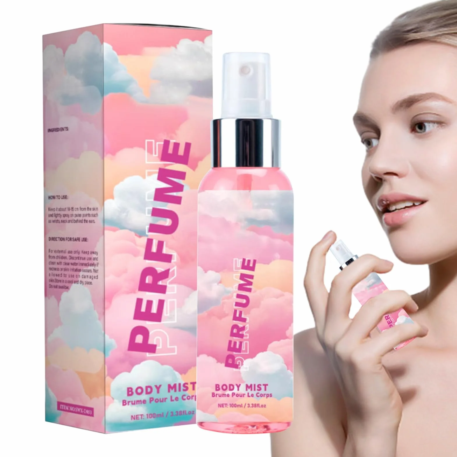 Spray perfumado para mujer 100 ml algodón de azúcar boda cita noche