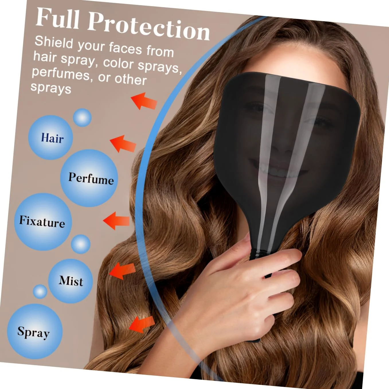 Beaupretty 3piezas Cubierta De Pelo Para y Tinte Facial De Peluquería Escudo Antisalpicaduras Para Cabello Color Negro