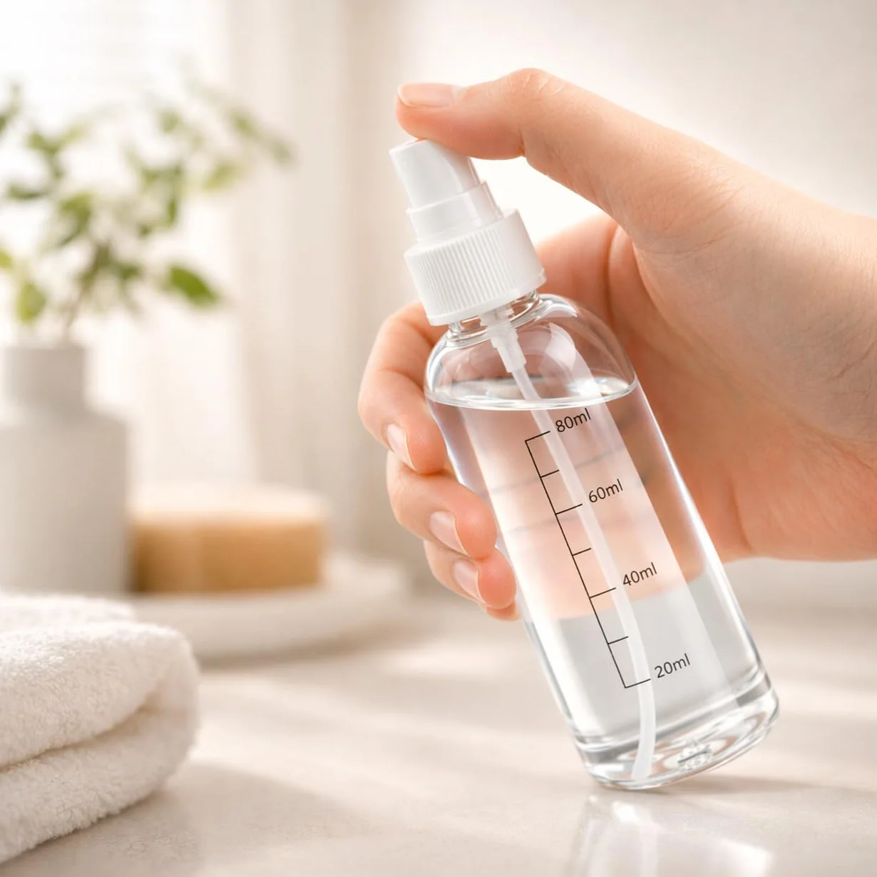 Bote spray pulverizador transparente 5PCS 100ML botellas PET atomizador perfume viaje vacío niebla fina recargable