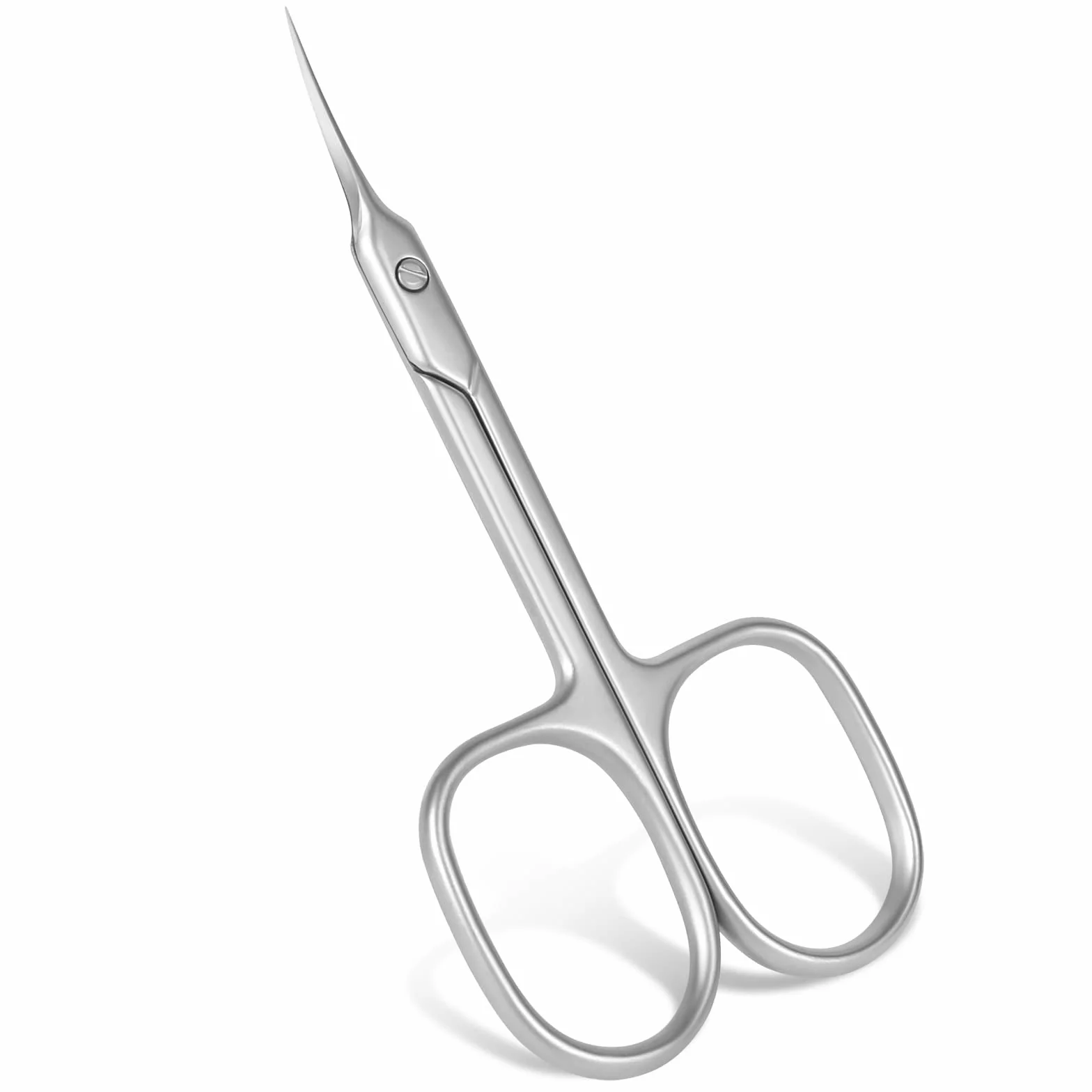 Tijeras Profesionales para Uñas de Acero Inoxidable, Tijera Curva Extra Afilada para Cutícula y Vello Facial