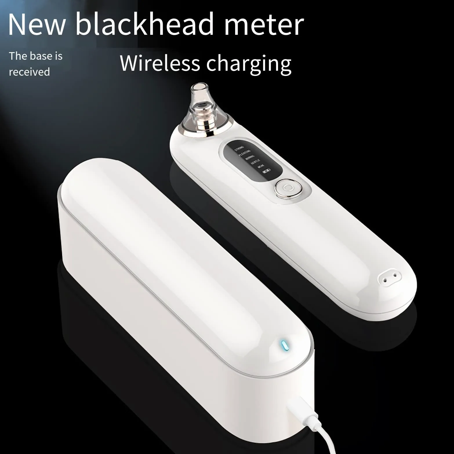 Herramienta extractora de puntos blancos para acné y comedones, limpiador de poros facial, limpiador eléctrico de poros, herramienta de succión de puntos negros, aspiradora de poros para eliminar
