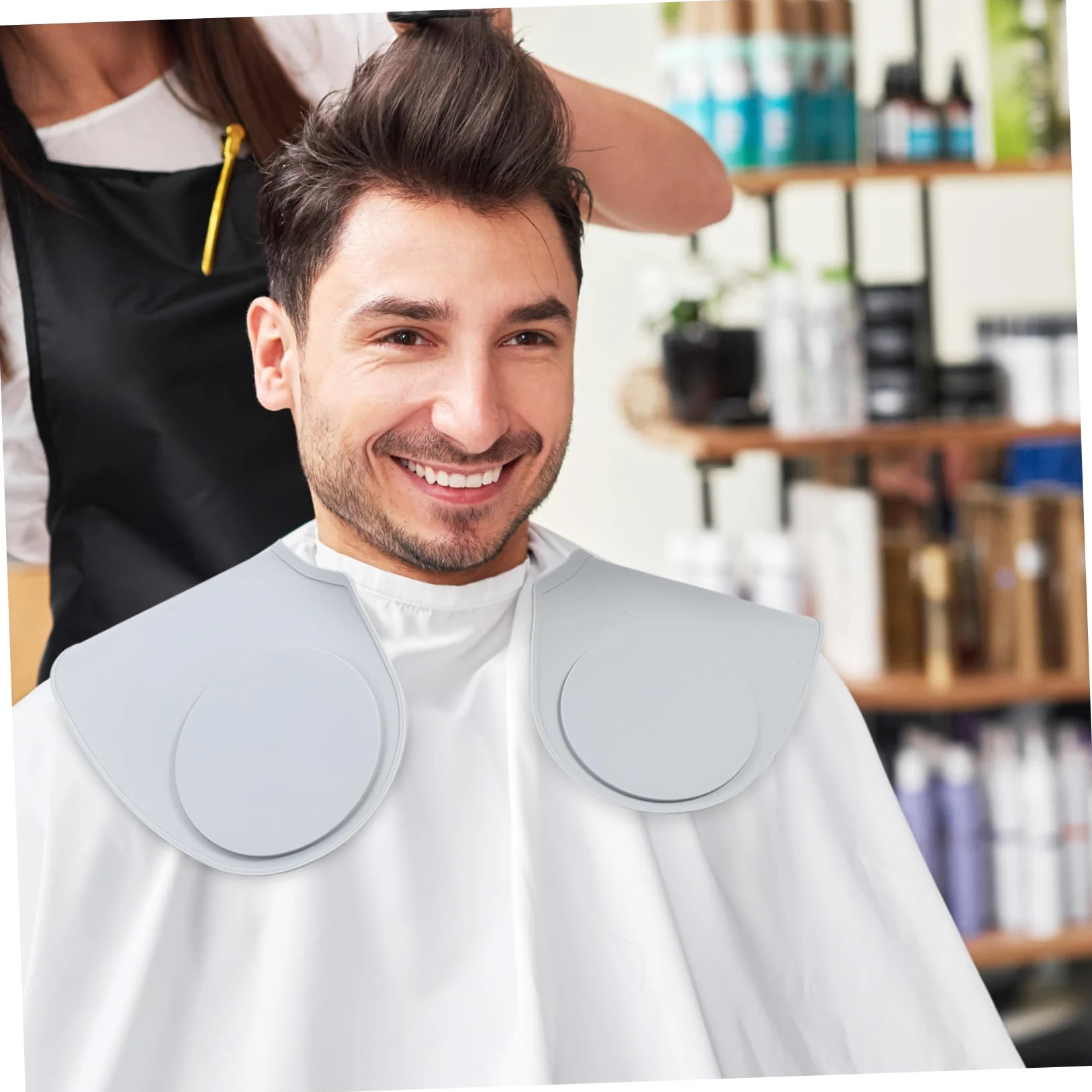 Capa de Corte de Pelo de Silicona Resistente a Manchas para Salones y Uso Doméstico