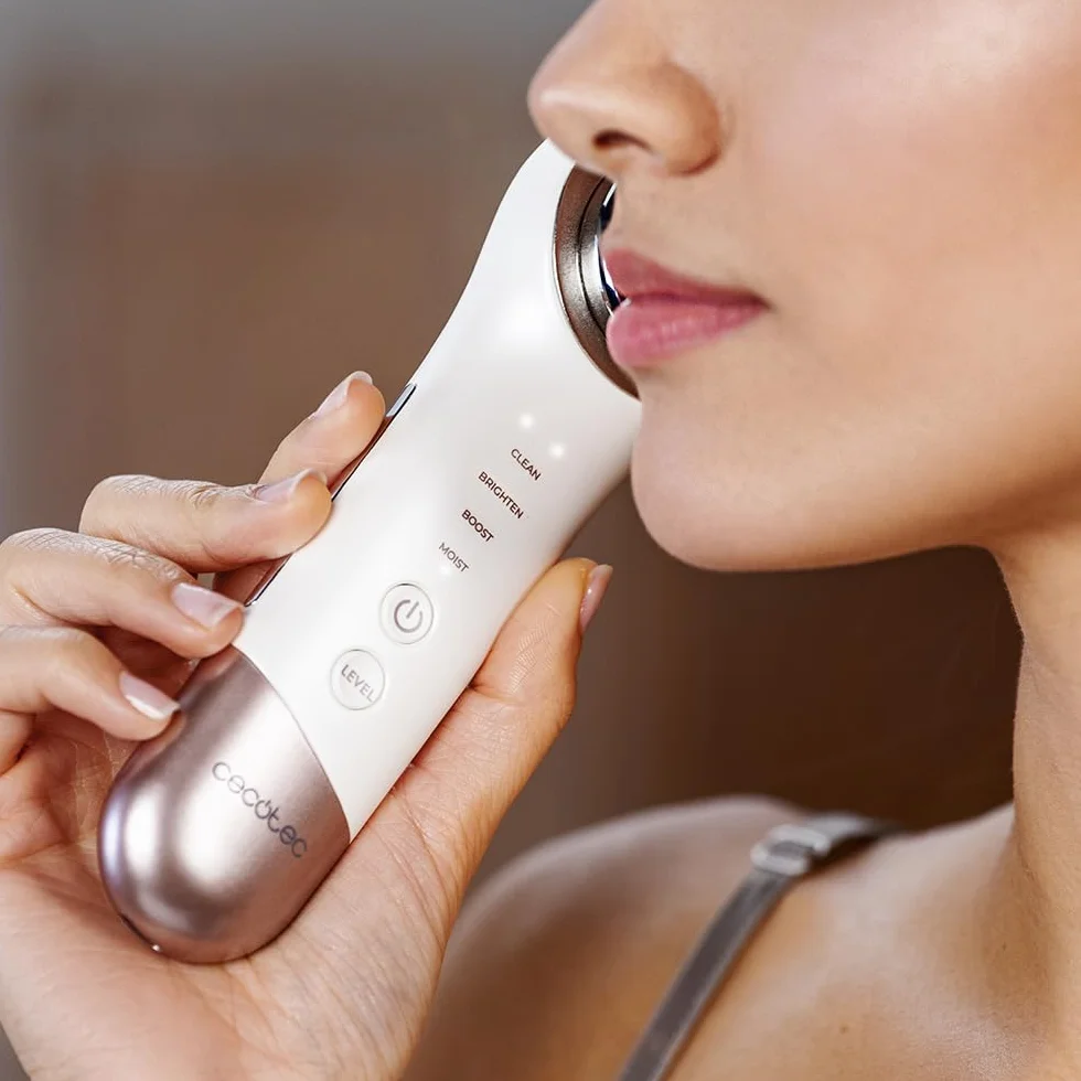 Cecotec Limpiador Facial Masajeador Fototerapia Facecare Skinroutine