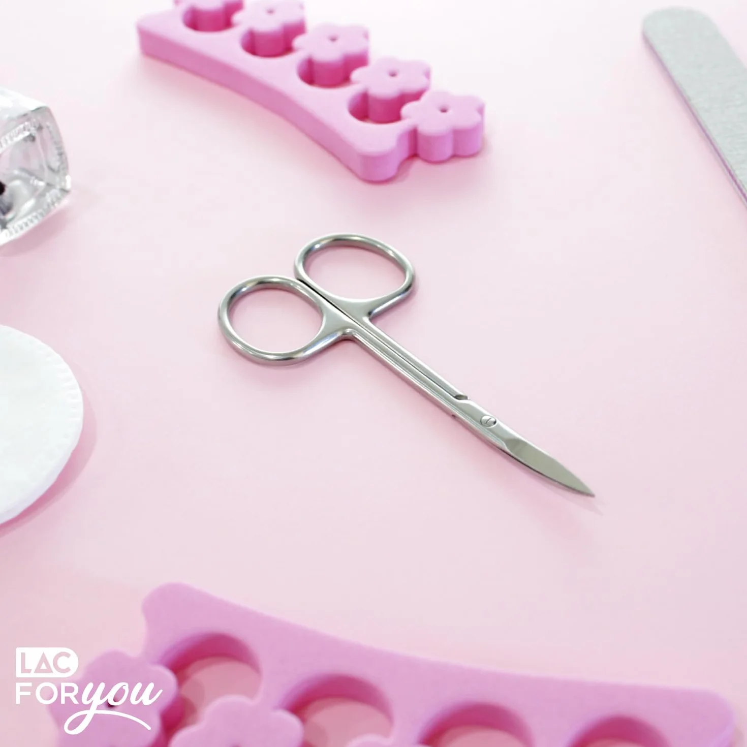 Tijeras Uñas y Cutículas Acero Inox 9 cm Corte Preciso Manicura Pedicura