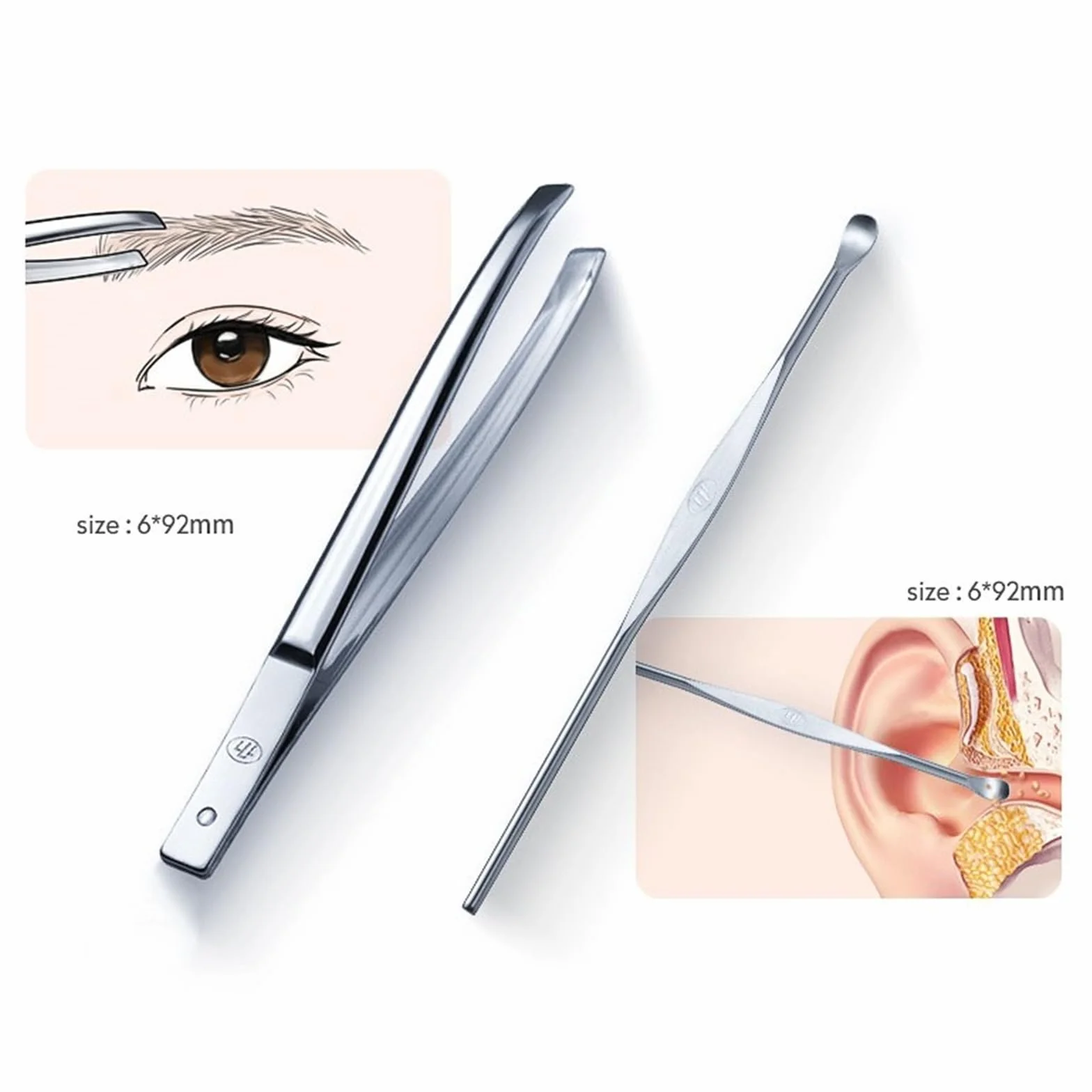 Juego de manicura, Kit de uñas, Juego de manicura, Kit de cuidado de uñas, Kit de manicura de acero inoxidable for hombres y mujeres, con caja de almacenamiento de plástico, kit de cortaúñas portátil