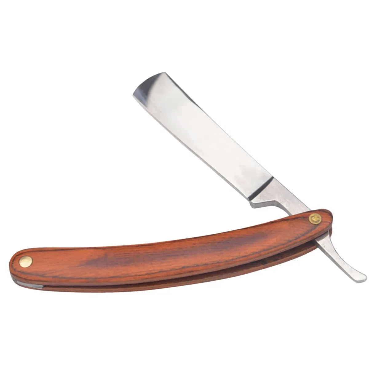 COLLBATH Maquinilla de Afeitar Manual Mango de Madera y Acero Inoxidable Vintage Diseño Antiguo Peso Equilibrado para Afeitado Cómodo y Preciso en Hombres