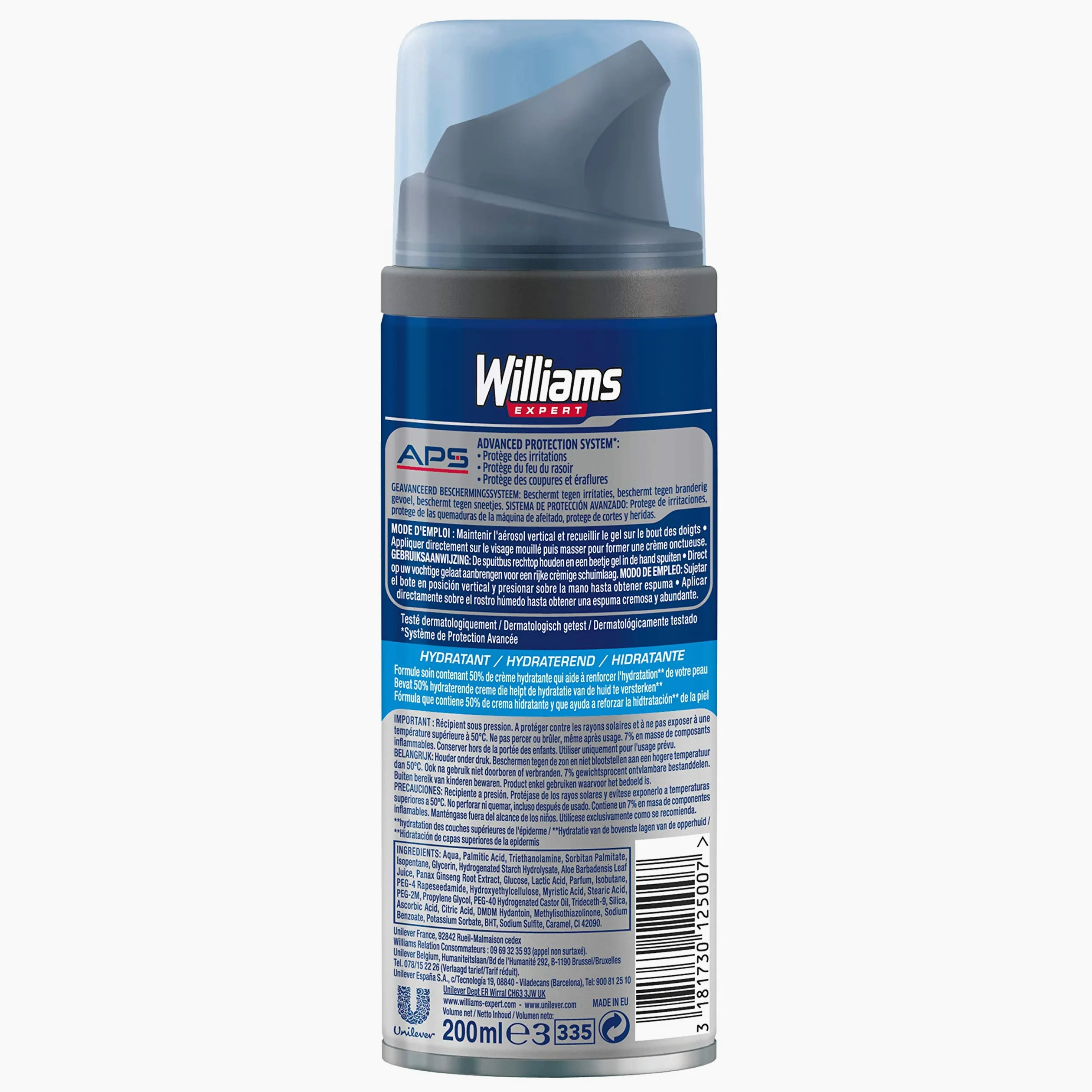 Williams Gel de afeitar Hydratant 200 ml – juego de 3