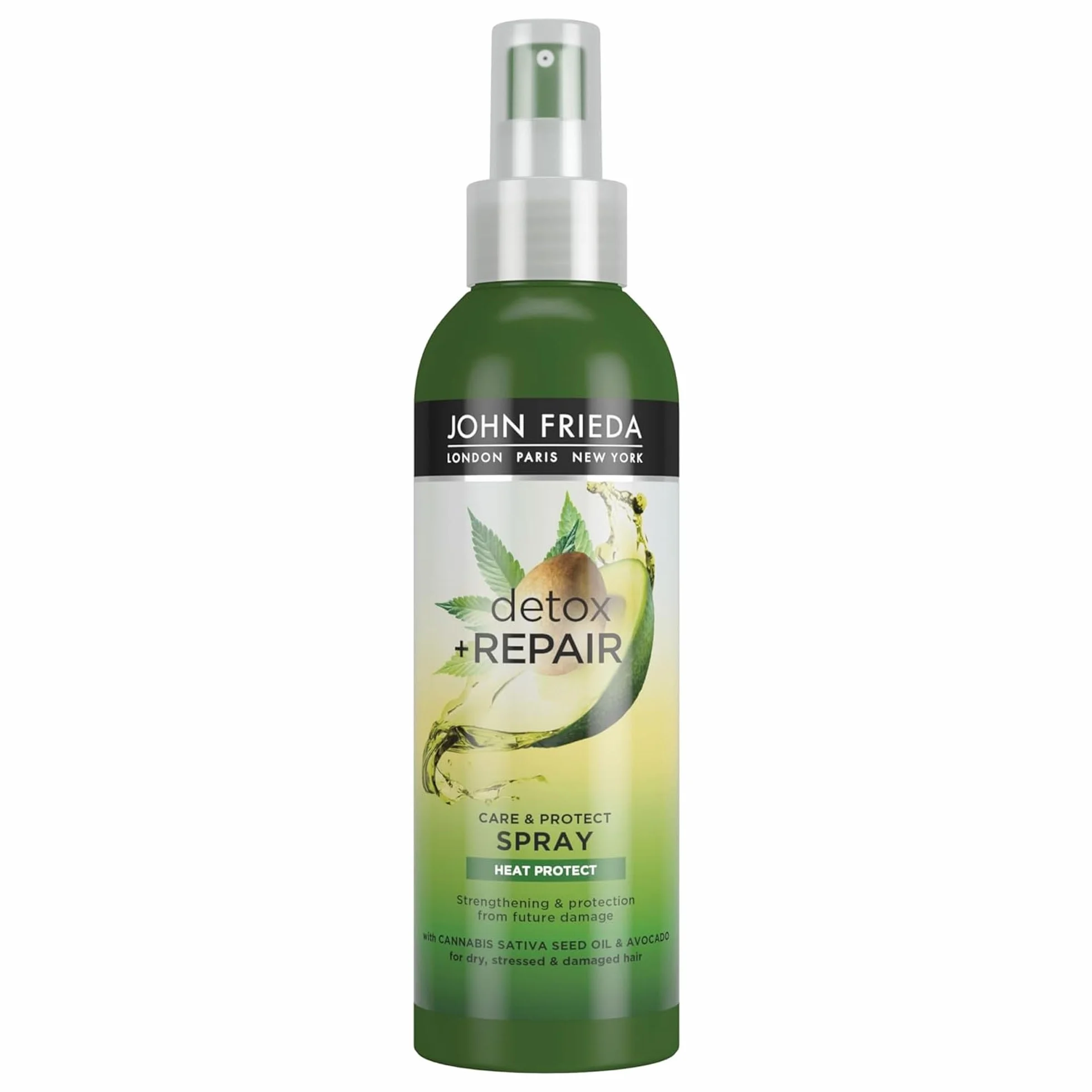 JOHN FRIEDA Spray Detox 200 ml Protector de Calor Reparador Cabello Dañado Seco