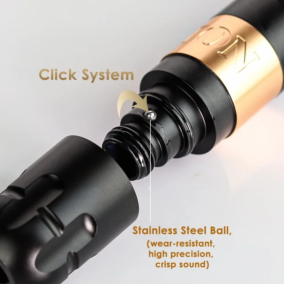 Ambition Soldier Máquina de cartucho de tatuaje con bolígrafo de batería rotativa con motor inalámbrico de 2400 mAh sin núcleo pantalla LED digital suministro de equipo de tatuaje