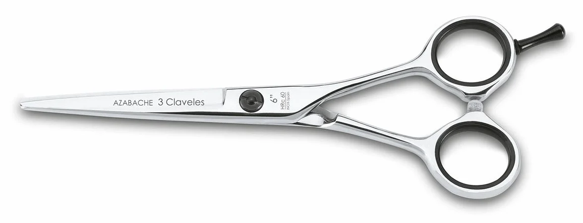 3 Claveles Azbache Tijera Peluquera de 6"