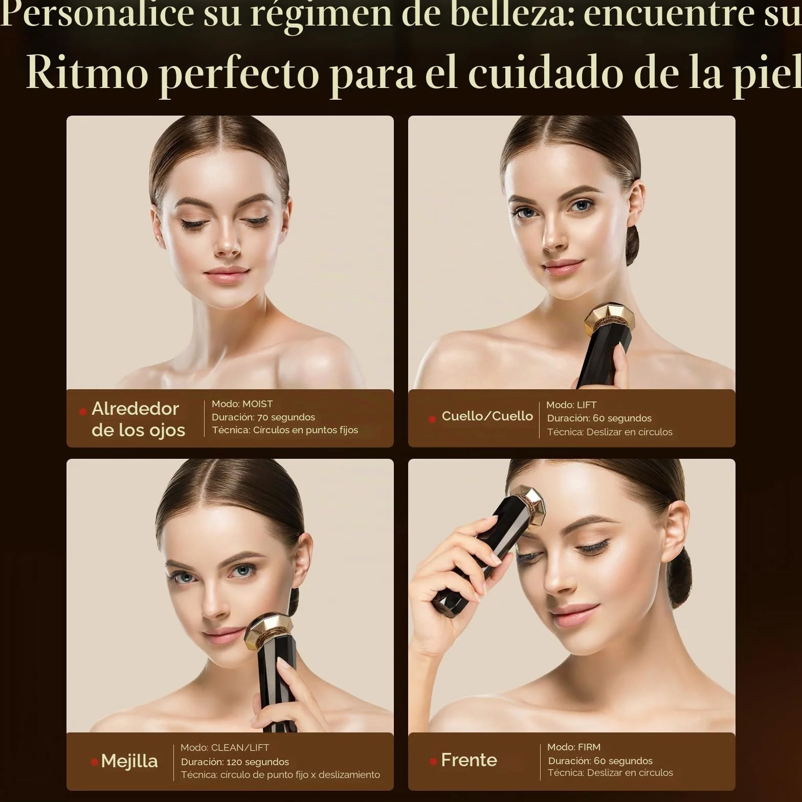 ANLAN Radiofrecuencia Facial Masajeador Eléctrico EMS V Face Beauty Antienvejecimiento