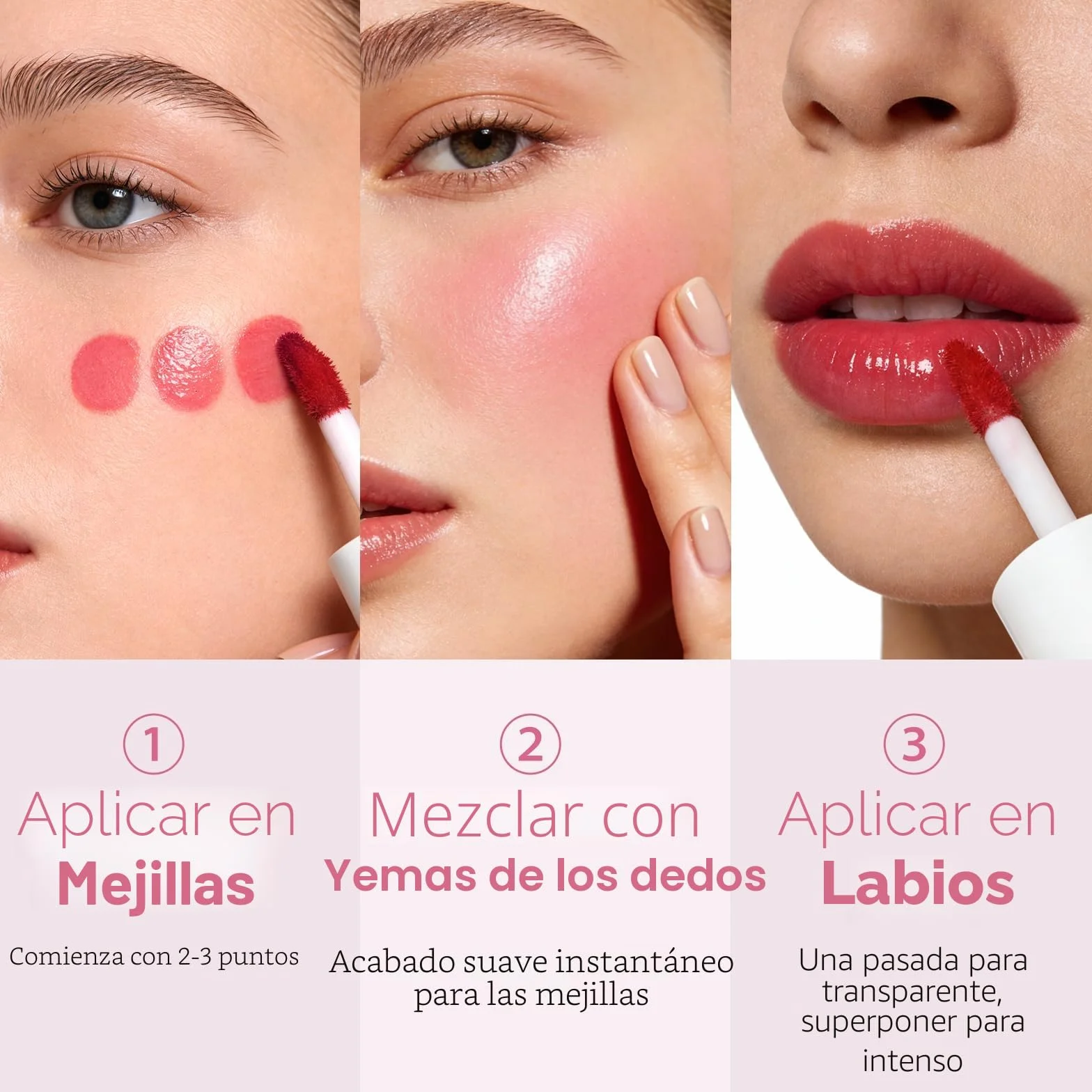 bayfree Lip Tint Stain Set, Tinte de Labios, Mini Barra de Labios Líquida
