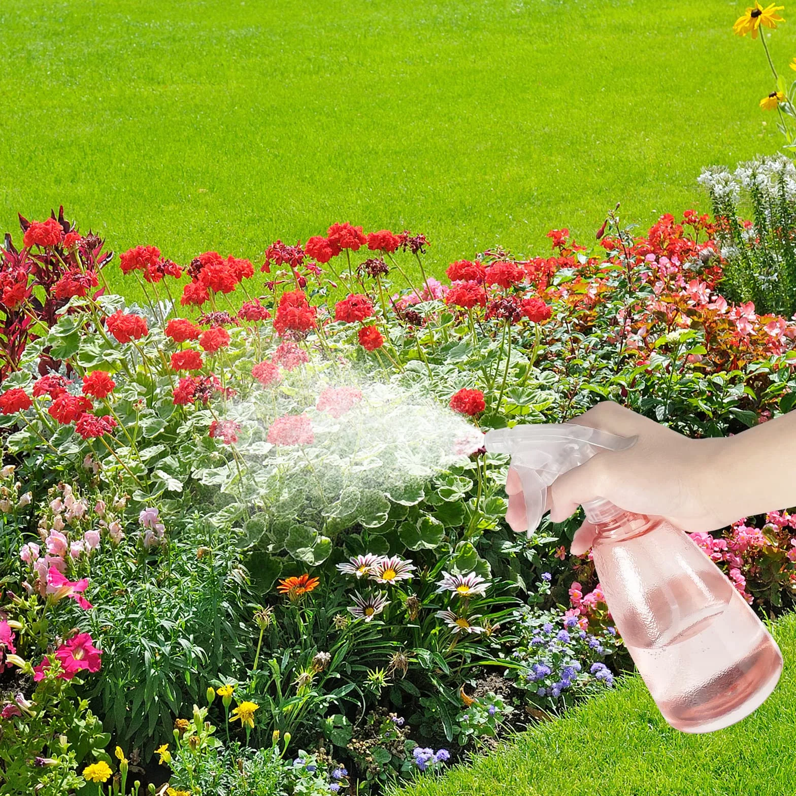 Gvolatee 3 Piezas Botella Pulverizador 500 ml, Plastico Gatillo Botellas de Spray Vacías Rellenable Transparente