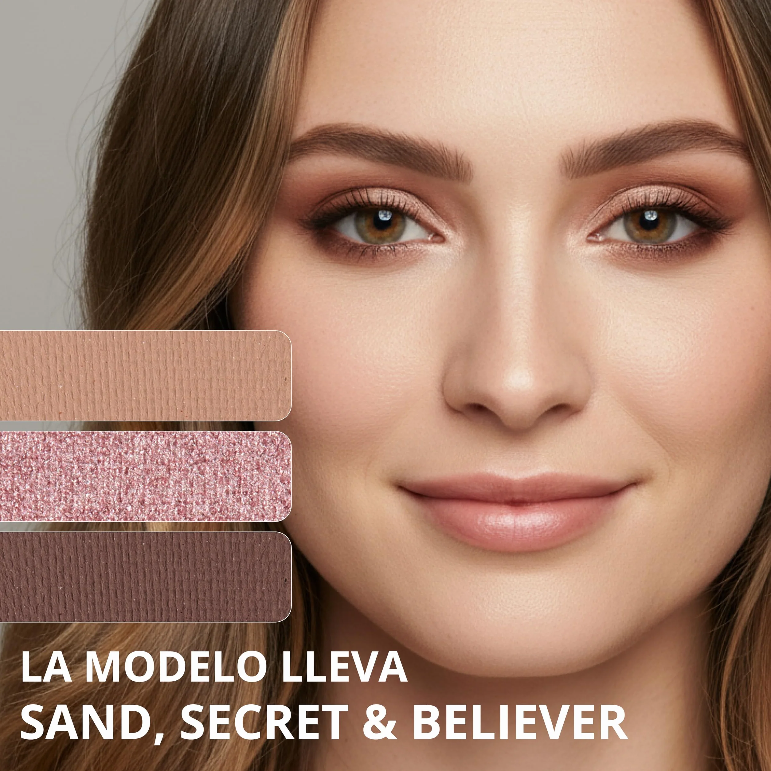 Paleta de Sombras de Ojos Profesionales 12 Colores Fríos Opacos y Brillantes Tamaño Viaje