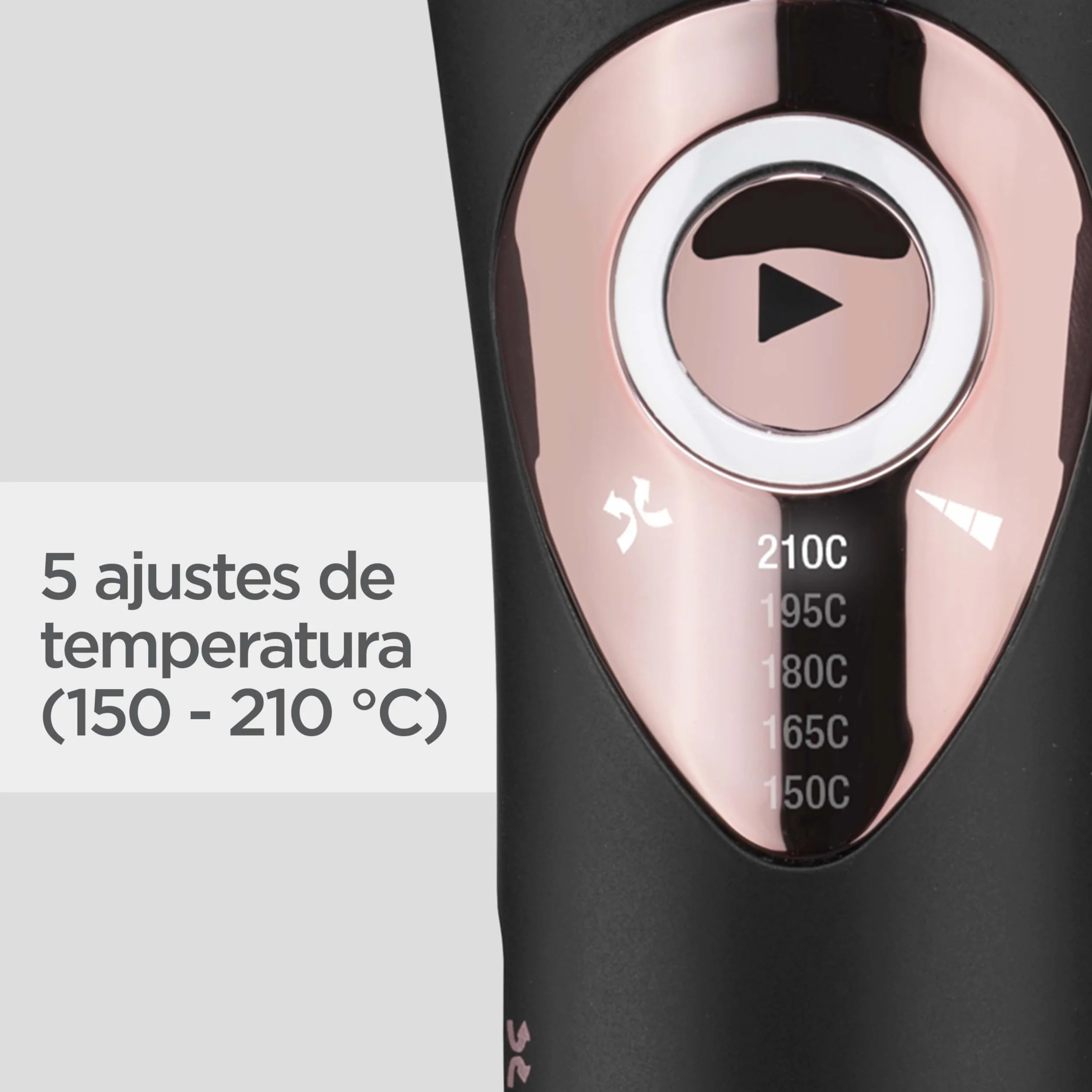 BaByliss Curl Secret Lite Rizador Automático 210° Negro Oro Rosa C1031E