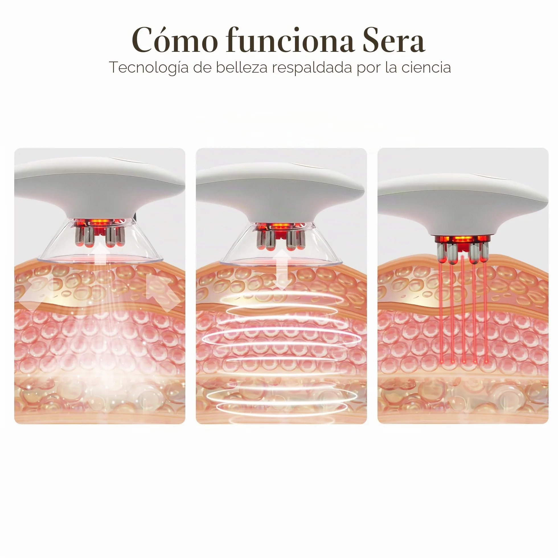 Project E Beauty SERA Contorno corporal al vacío EMS Terapia de luz LED Reduce grasa corporal