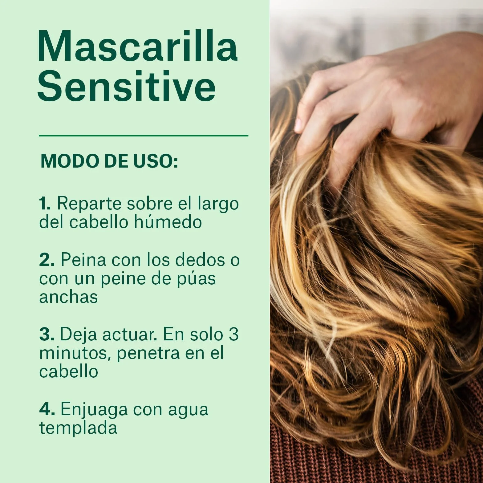 NaturVital Mascarilla Capilar Sensitive Reparadora Hidratante Cuero Cabelludo Sensible con Aloe Vera Bio y Pro-Vitamina B5 sin Sulfatos 500ml