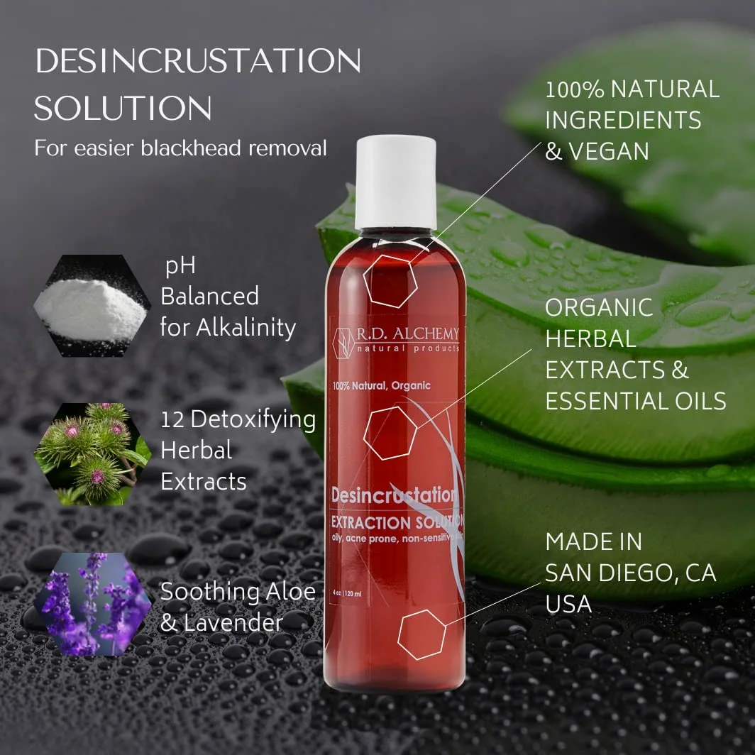 DESCRUSTANTE/DESCALING LIQUID Ayuda a abrir los poros, eliminar puntos negros y facilitar la extracción. Para uso por todos, incluidos profesionales y esteticistas